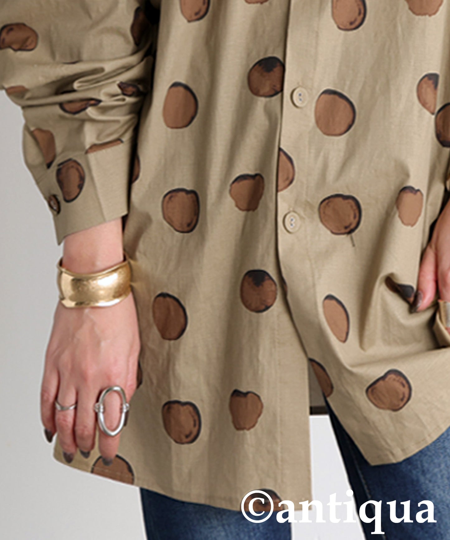 Dot Pattern Shirt Ladies