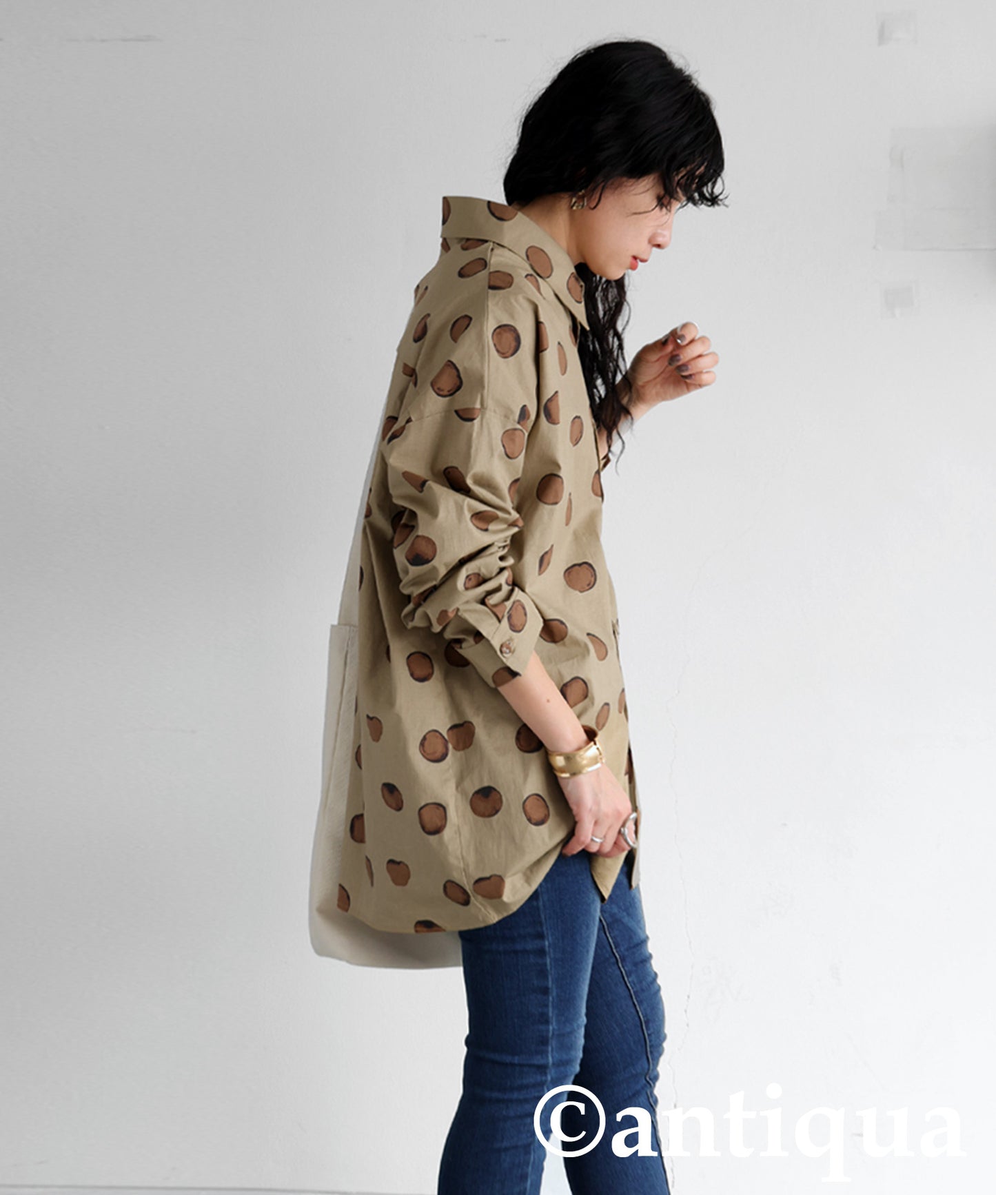 Dot Pattern Shirt Ladies