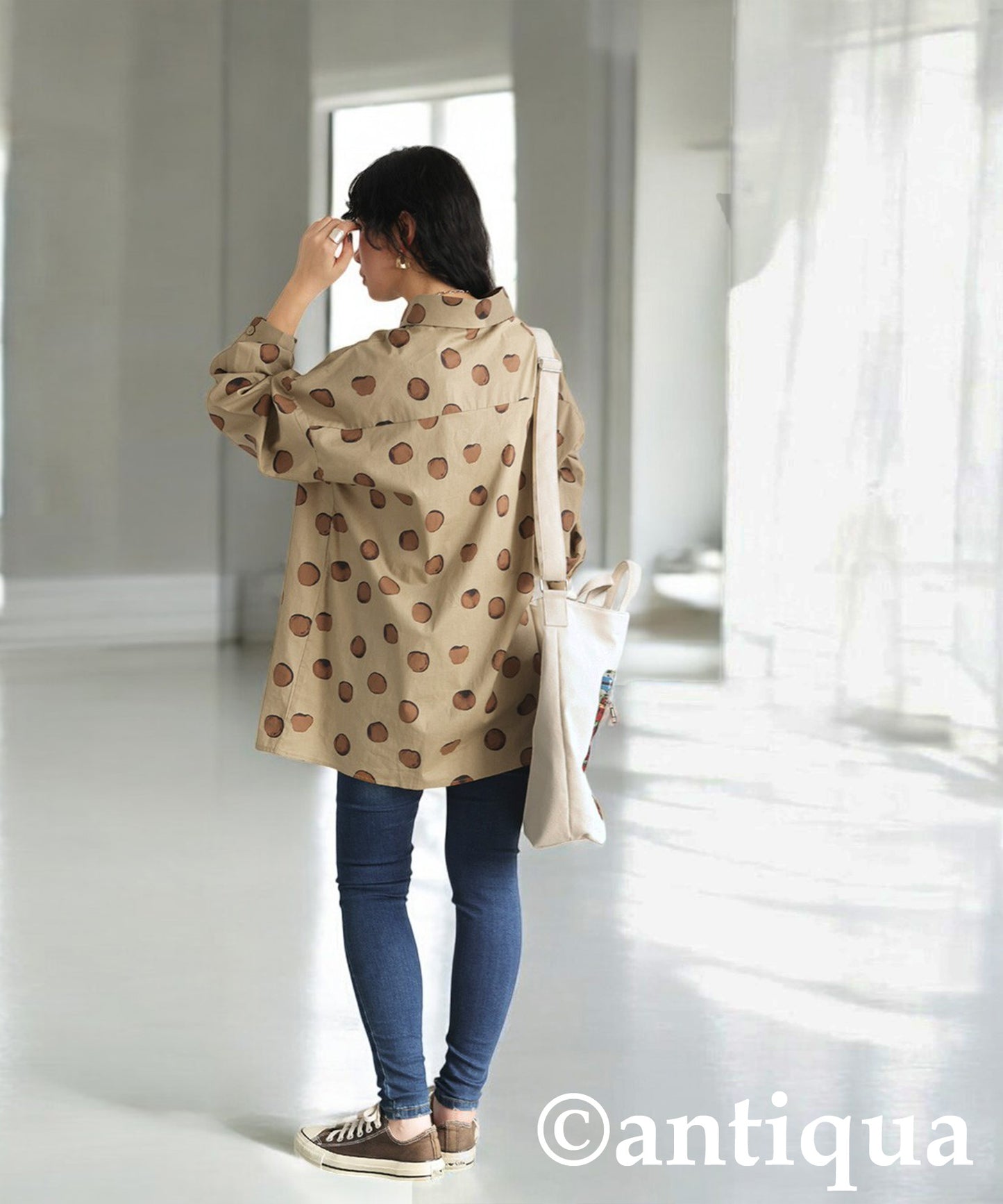 Dot Pattern Shirt Ladies