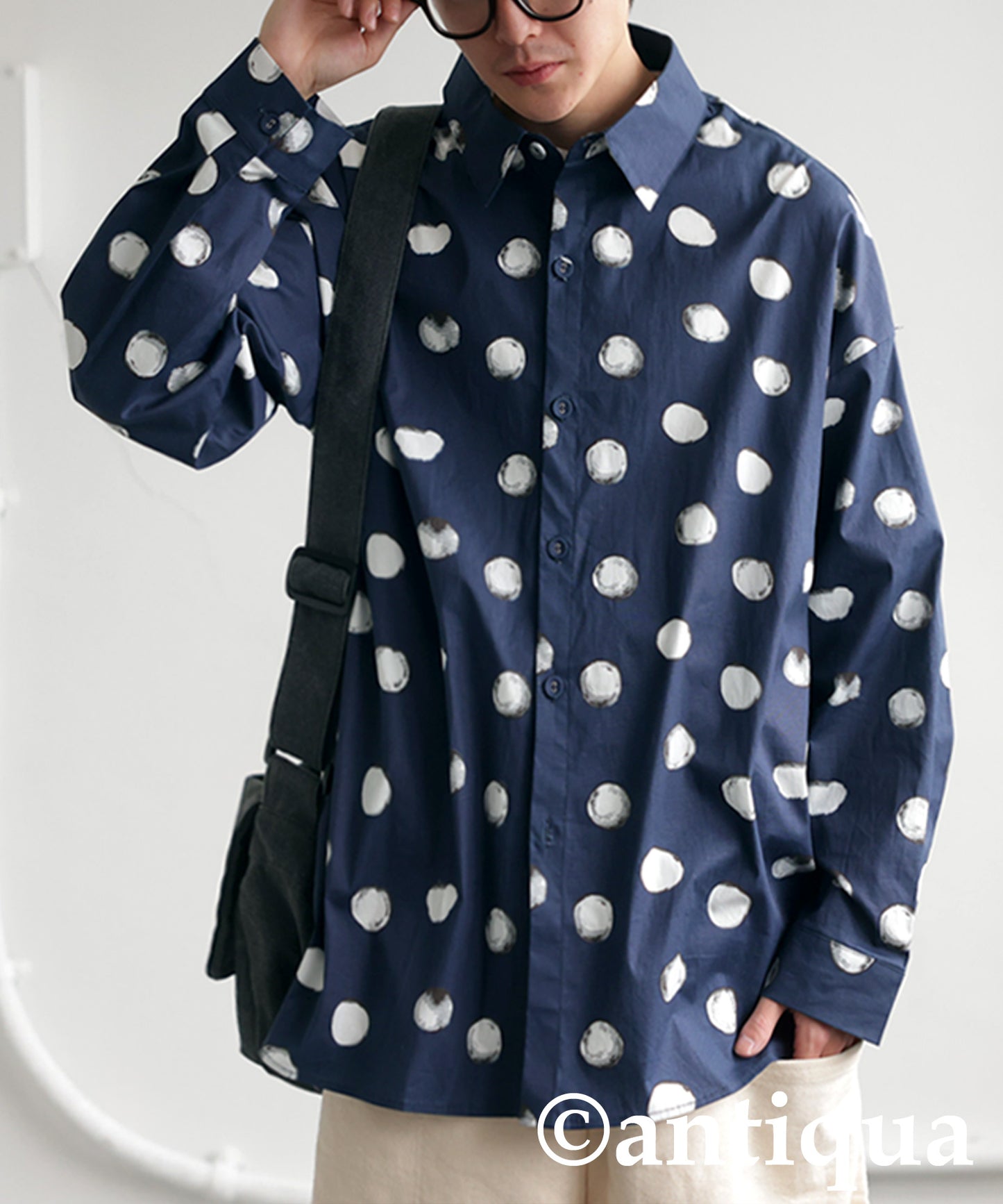 Dot Pattern Shirt Men's