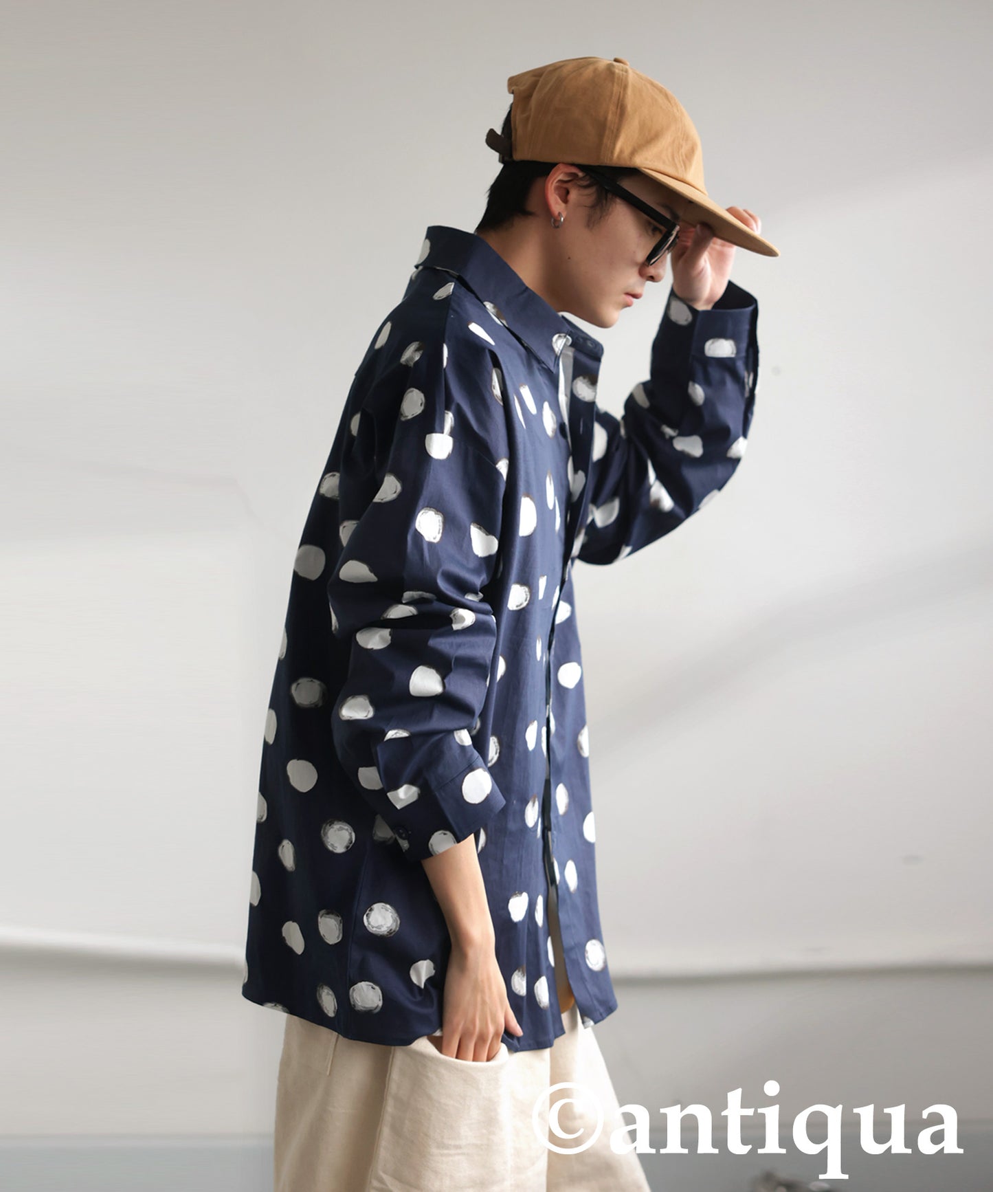 Dot Pattern Shirt Men's