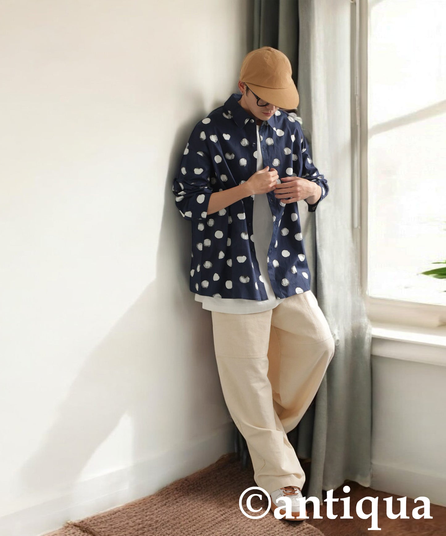 Dot Pattern Shirt Men's