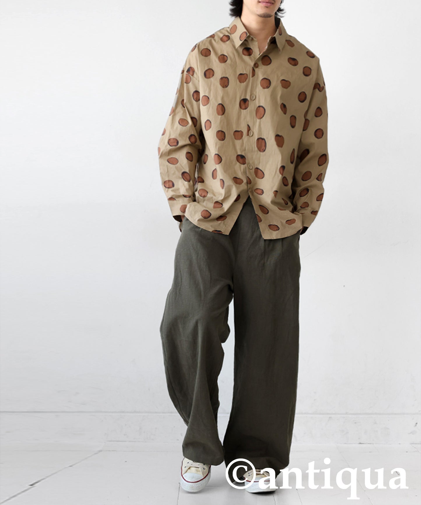 Dot Pattern Shirt Men's