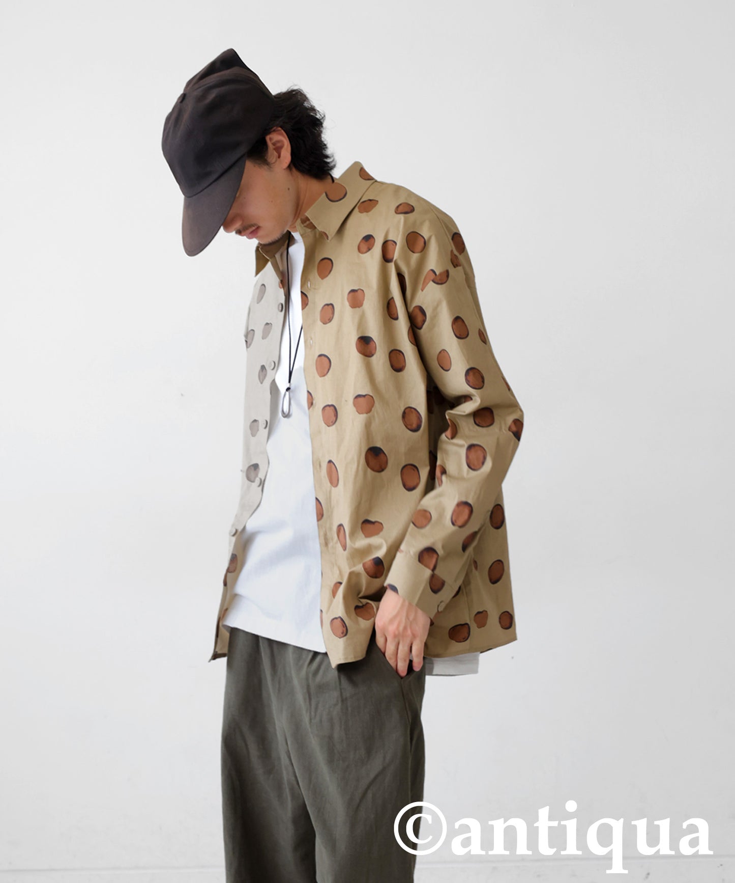 Dot Pattern Shirt Men's