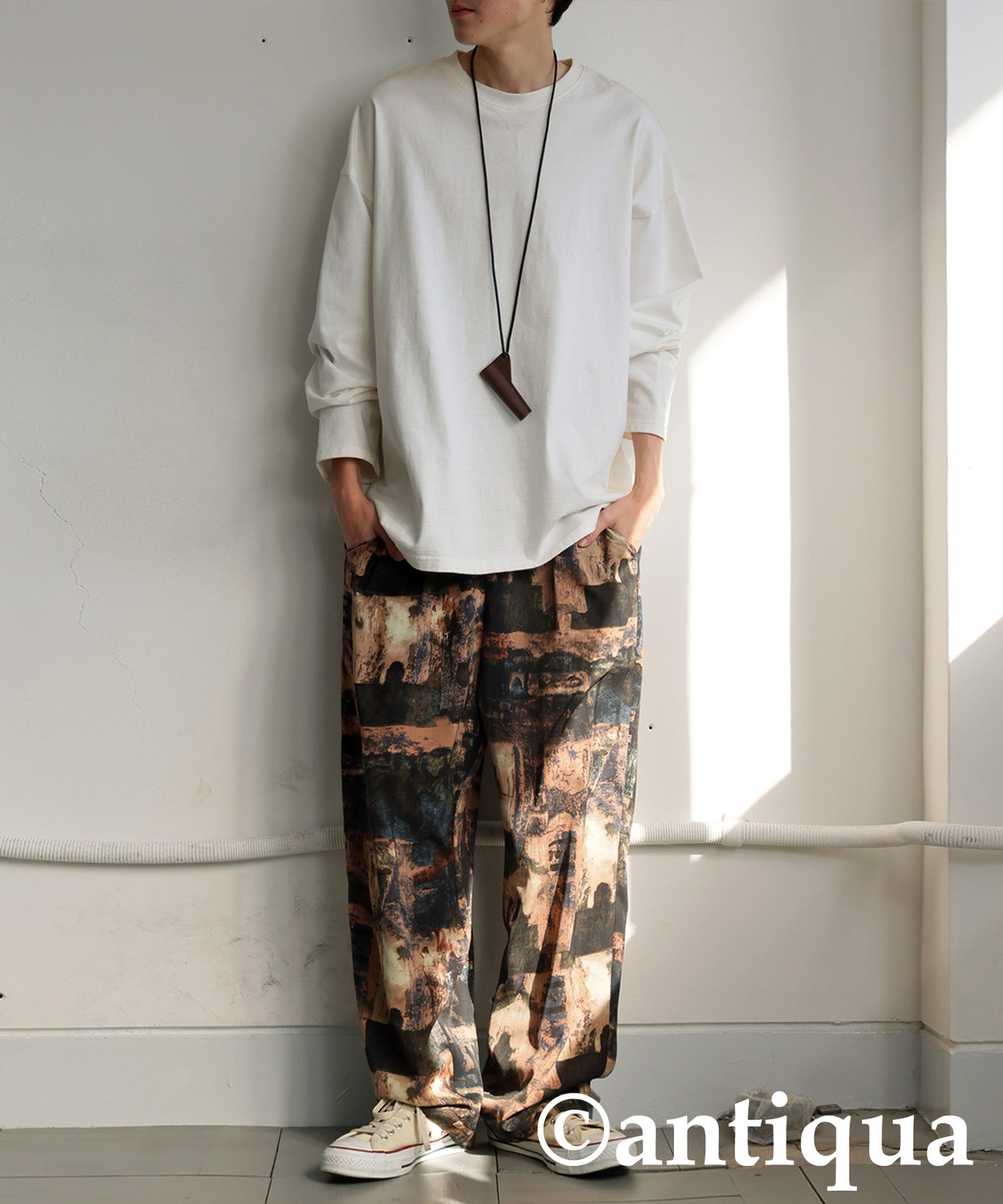 Vintage Pattern Pants Men's