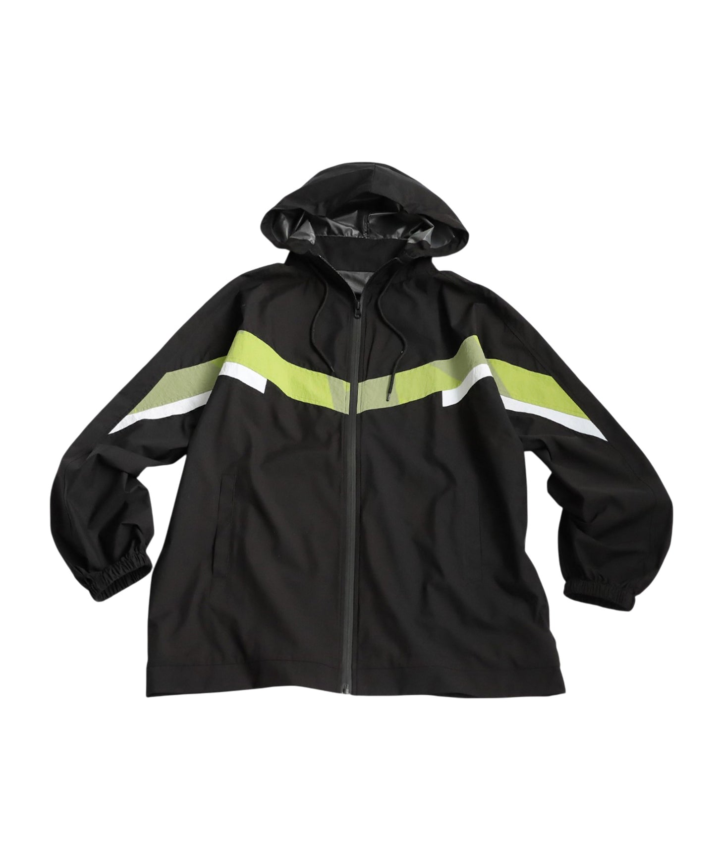 Color-Block Nylon Hoodie Ladies