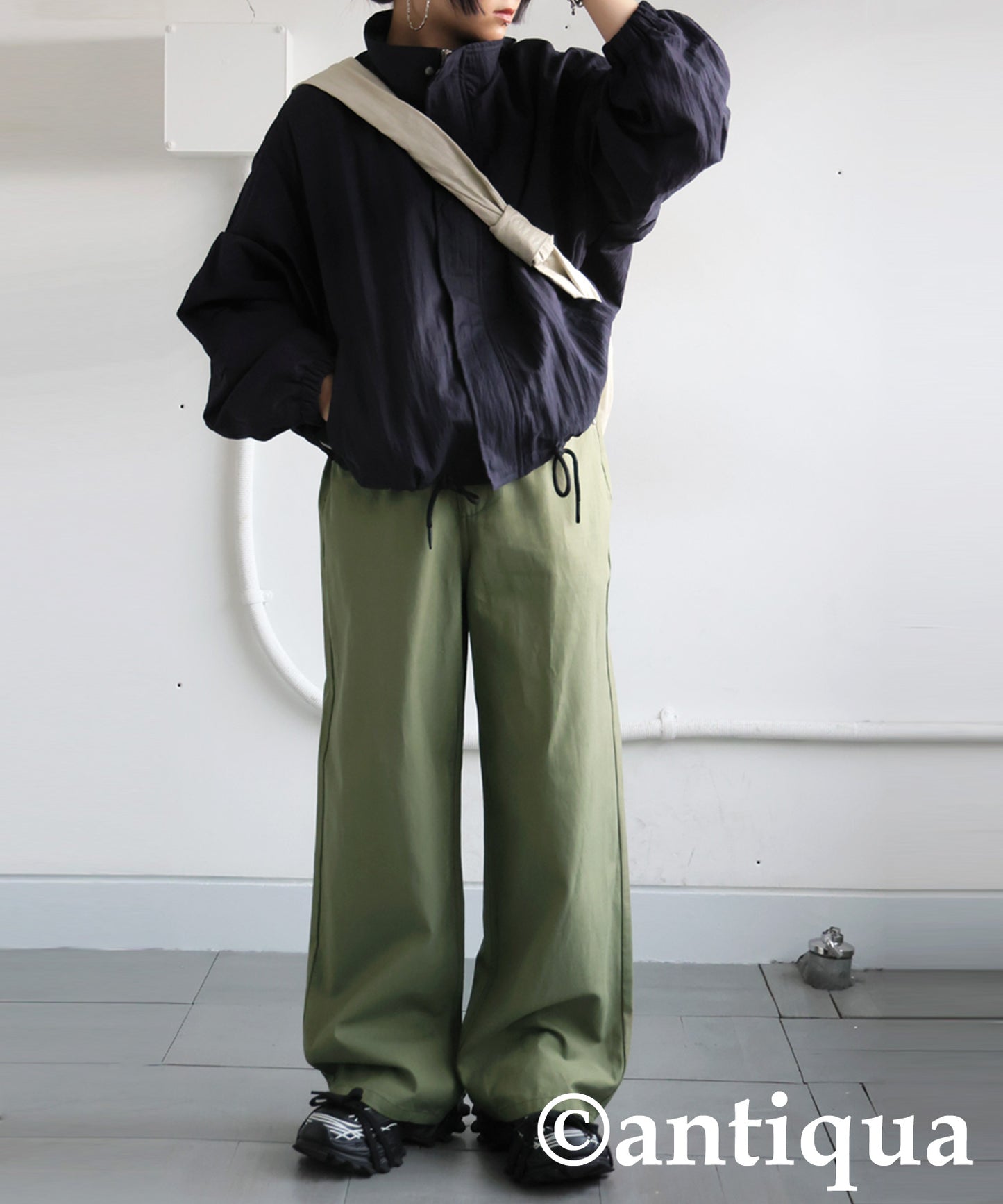 Twill Wide Pants Ladies