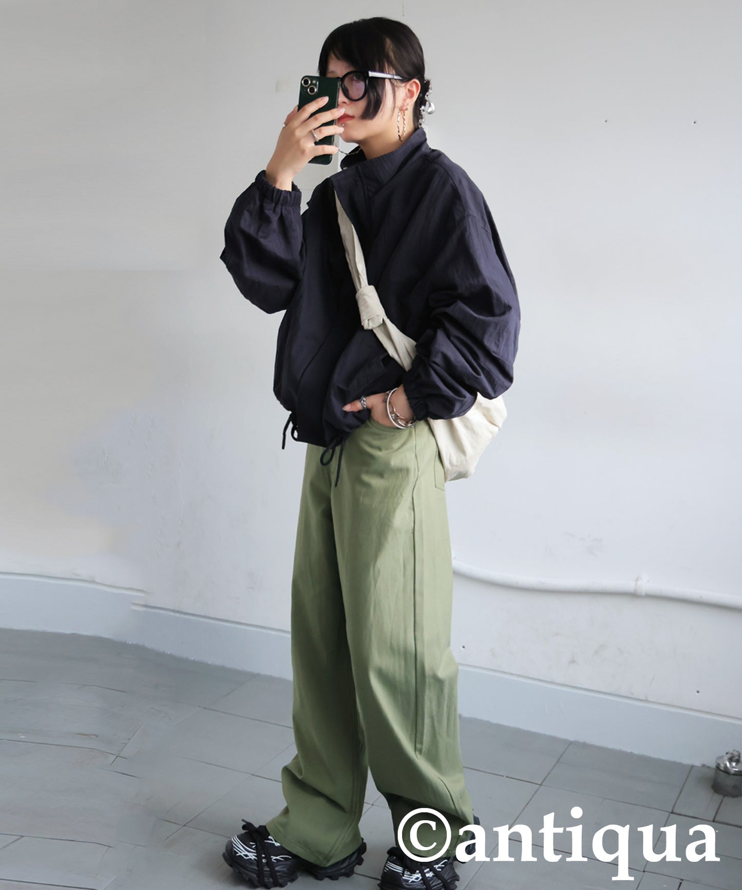 Twill Wide Pants Ladies