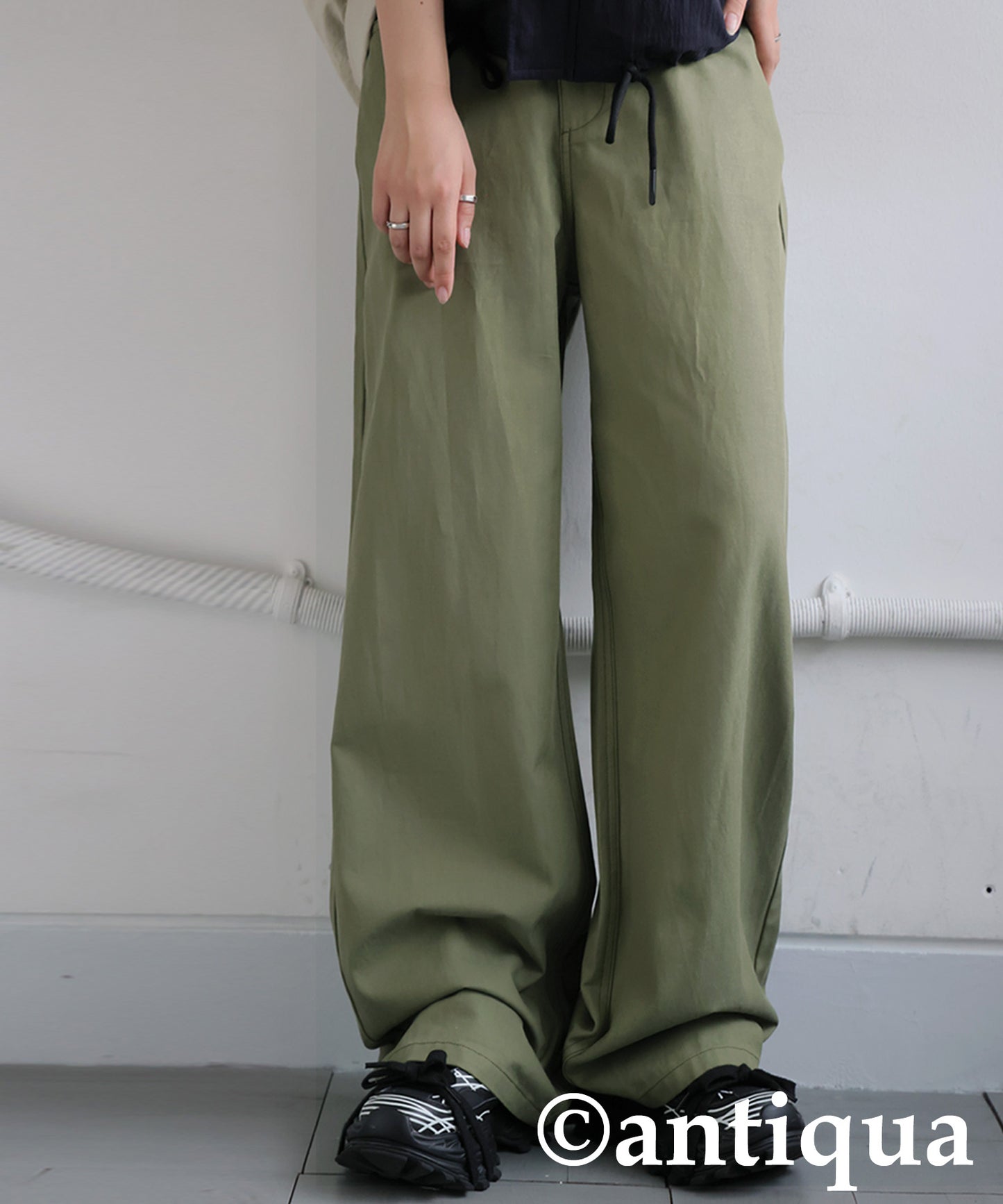 Twill Wide Pants Ladies