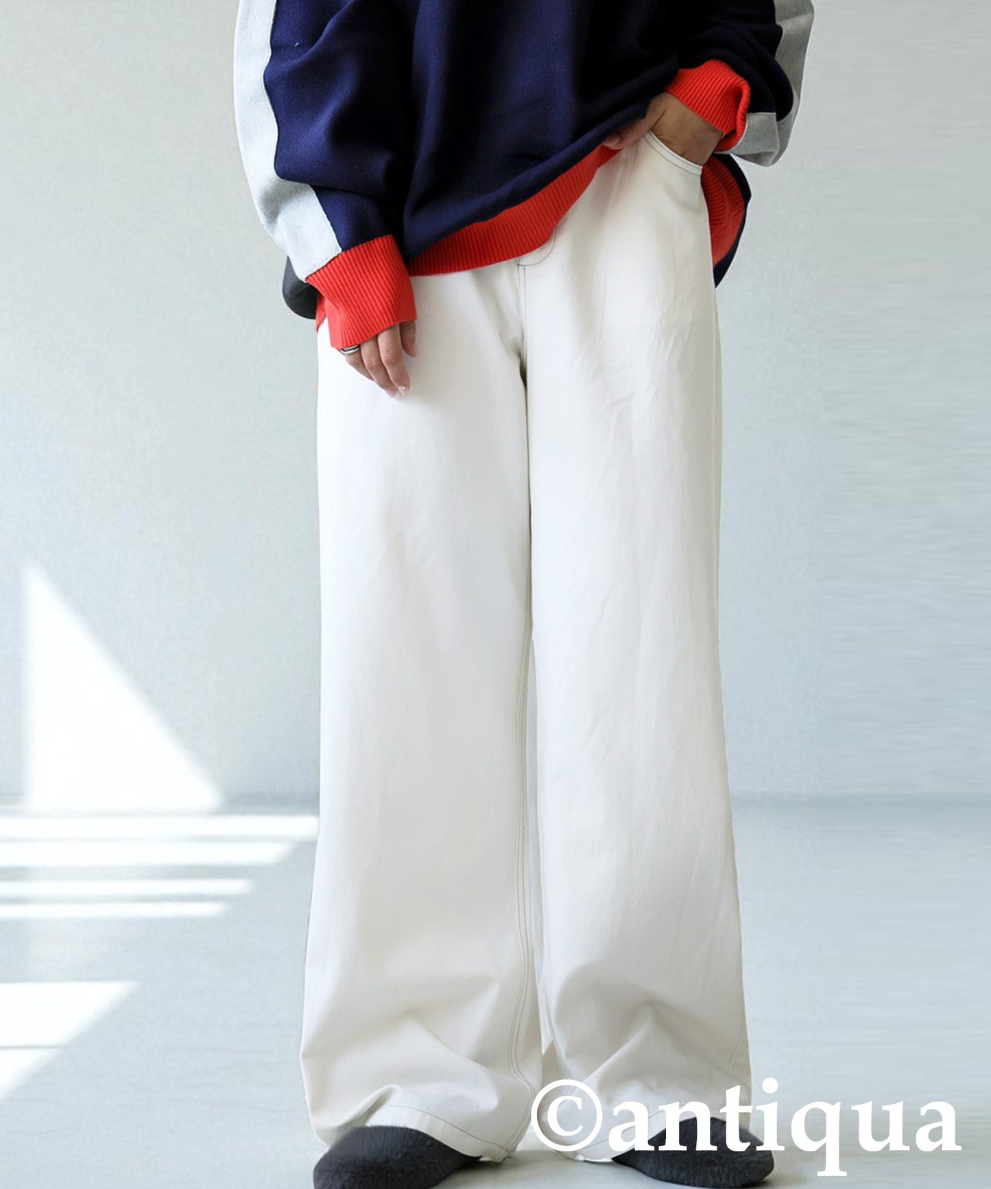 Twill Wide Pants Ladies
