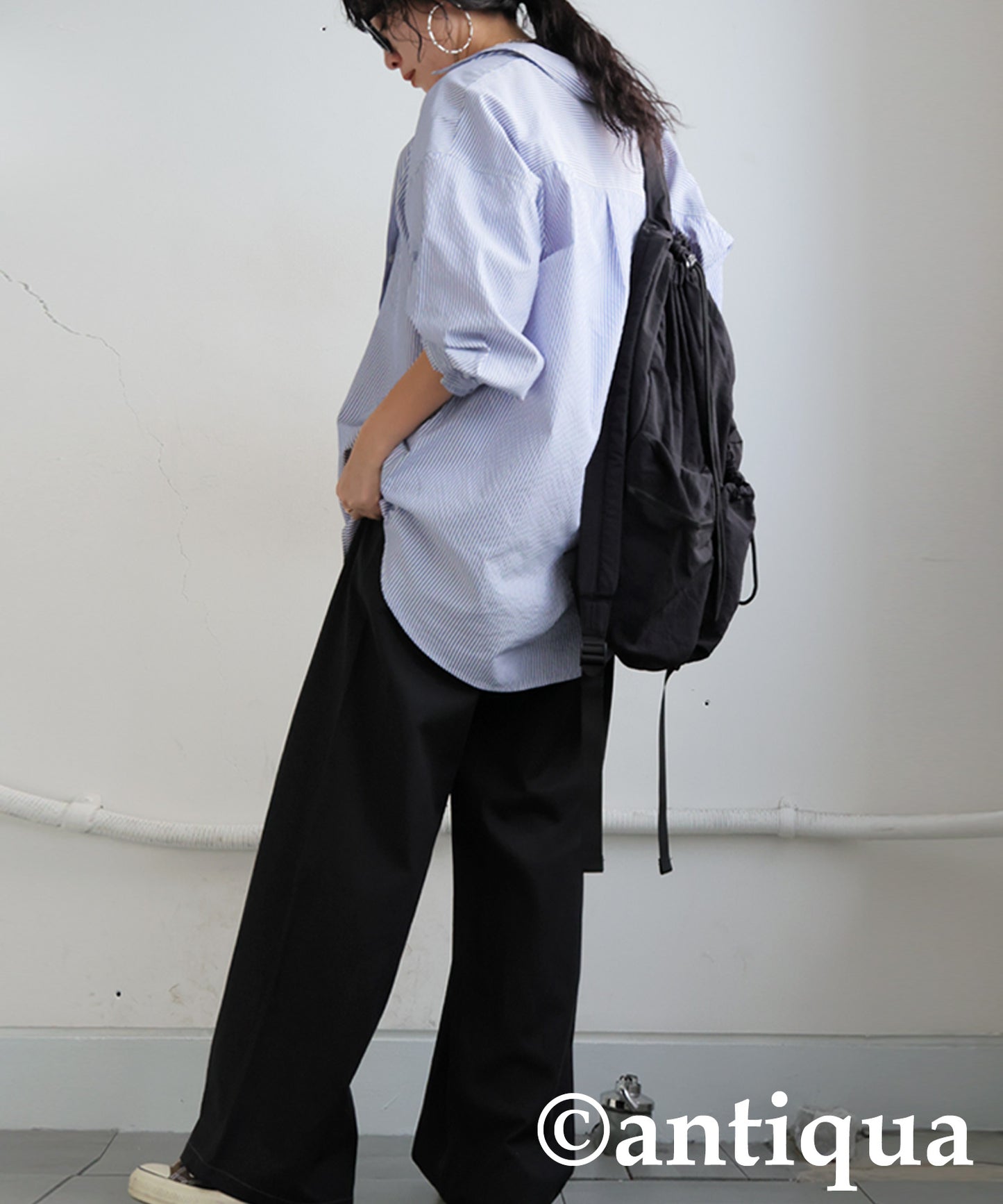 Twill Wide Pants Ladies