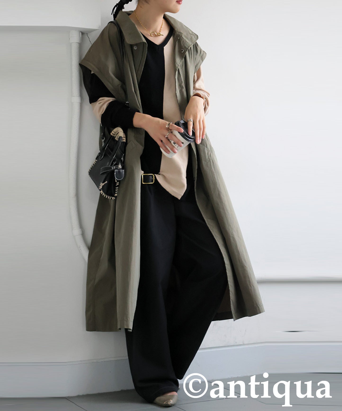 Twill Wide Pants Ladies