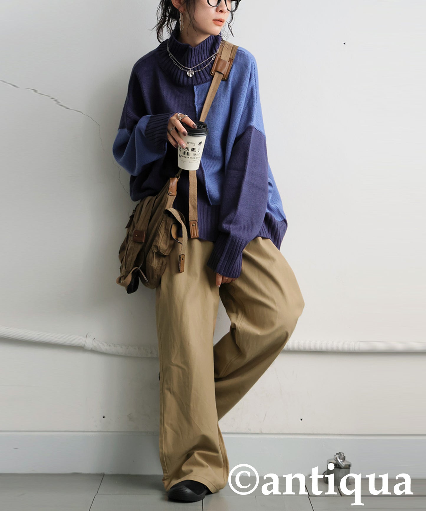 Twill Wide Pants Ladies