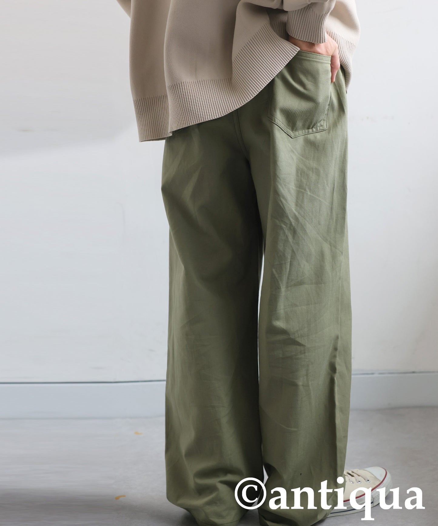 Twill Wide Pants Men's