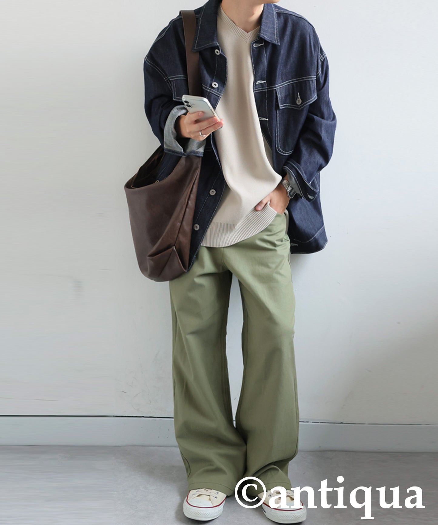 Twill Wide Pants Men's