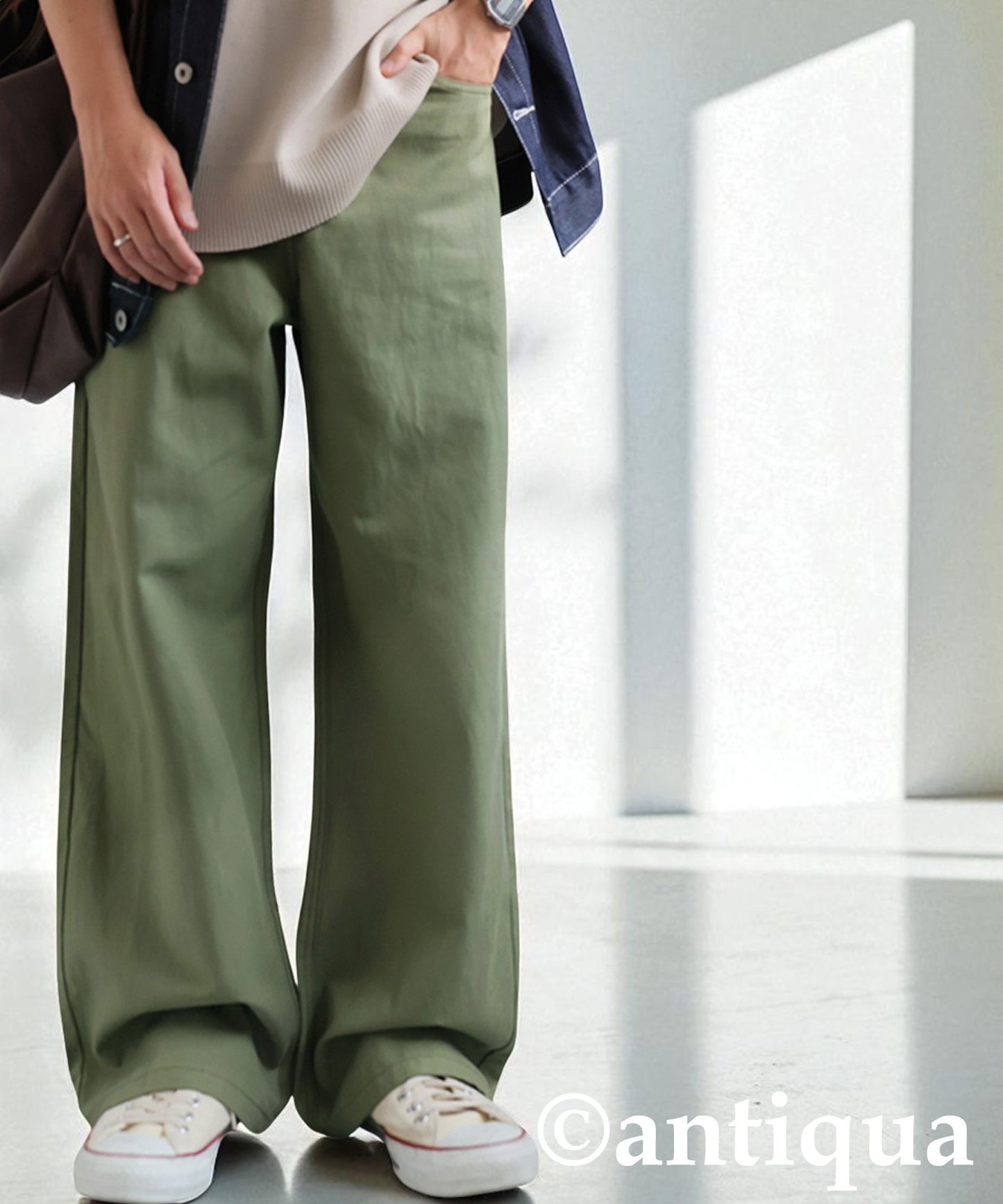 Twill Wide Pants Men's