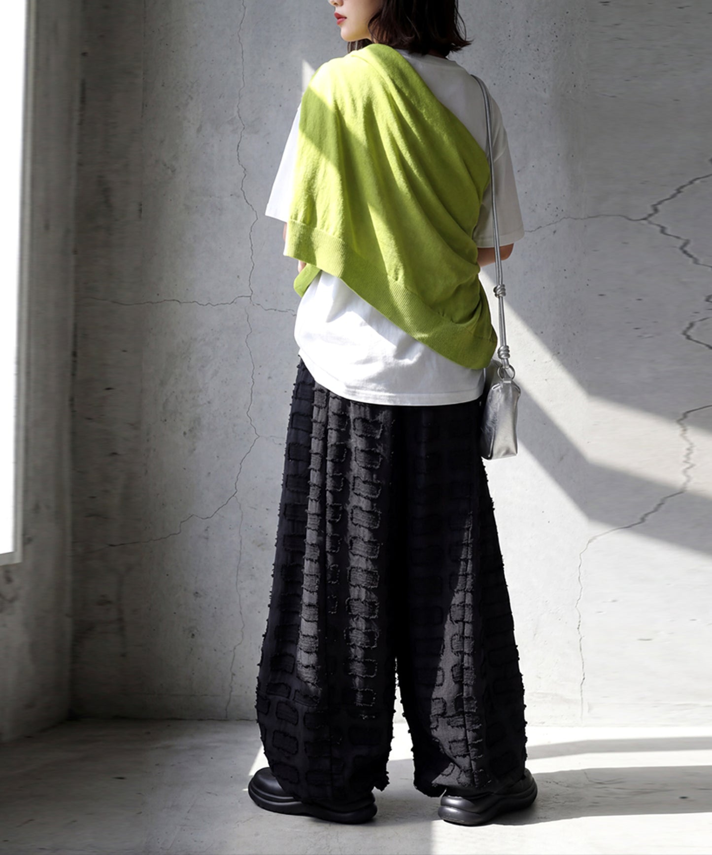 Jacquard Fringe Wide-Leg Pants Ladies