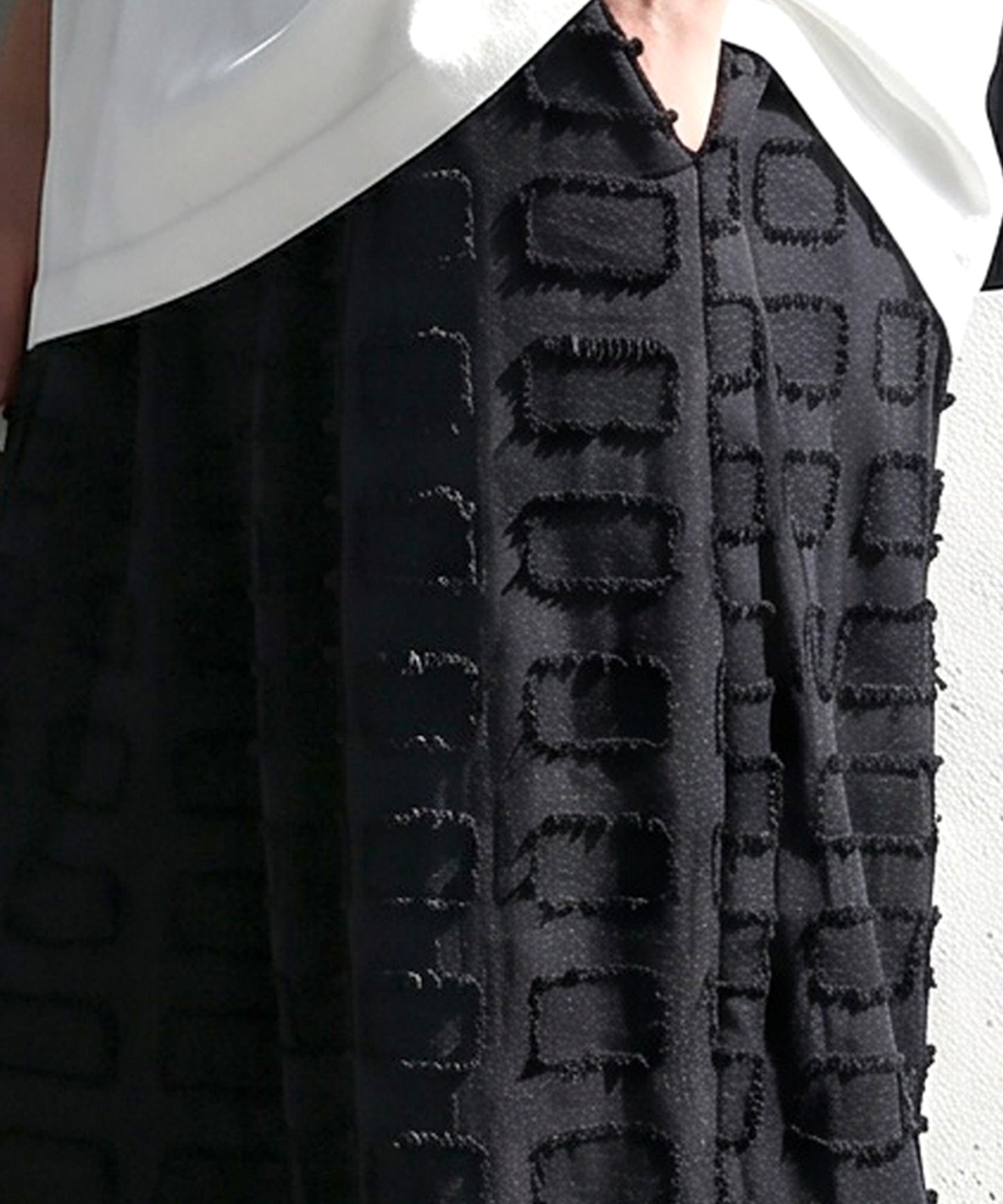 Jacquard Fringe Wide-Leg Pants Men’s