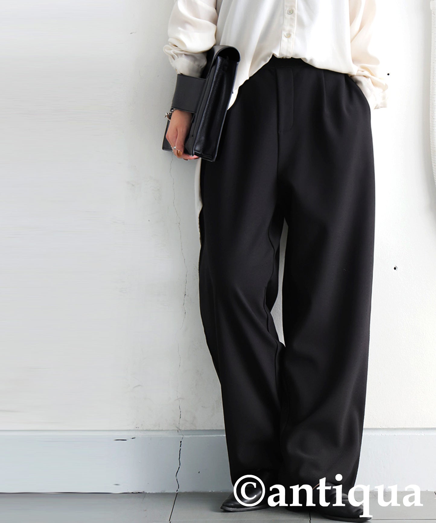 Fleece-Lined Georgette-Style Pants Ladies