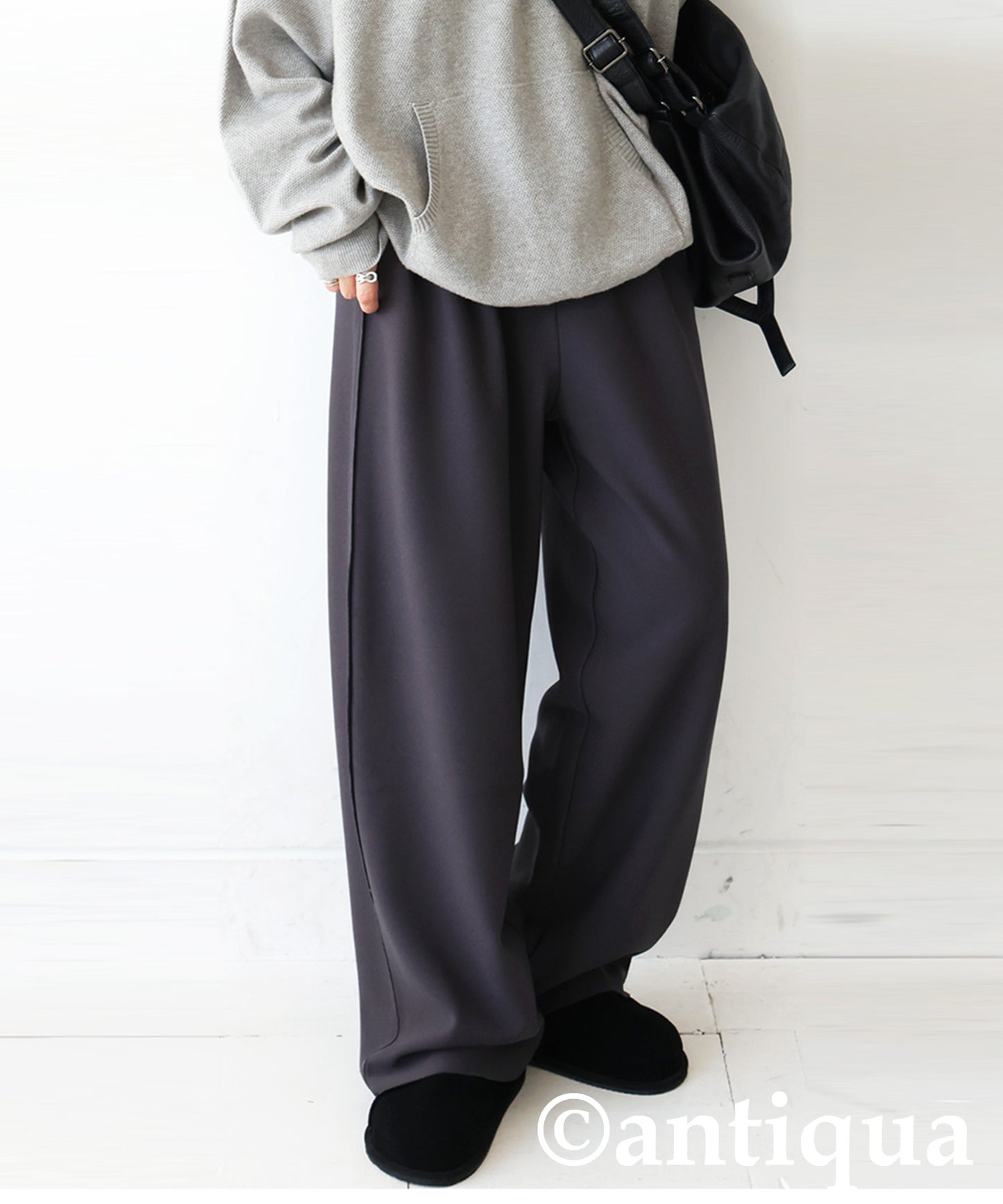 Fleece-Lined Georgette-Style Pants Ladies