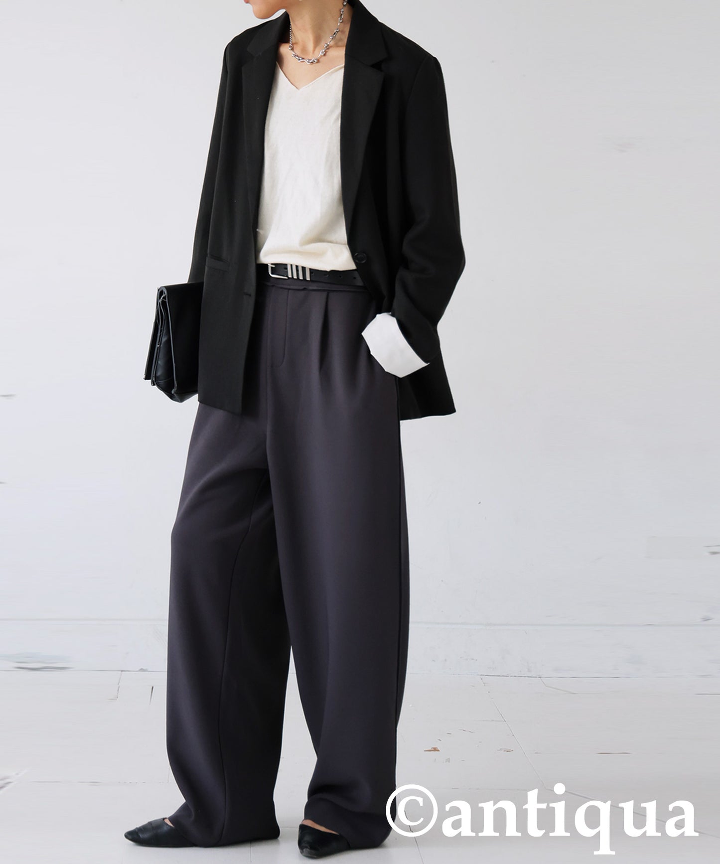 Fleece-Lined Georgette-Style Pants Ladies