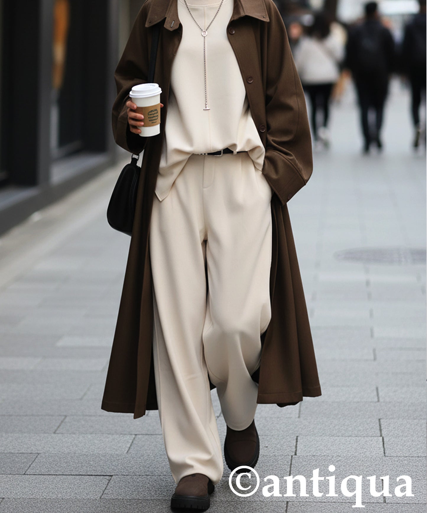 Fleece-Lined Georgette-Style Pants Ladies