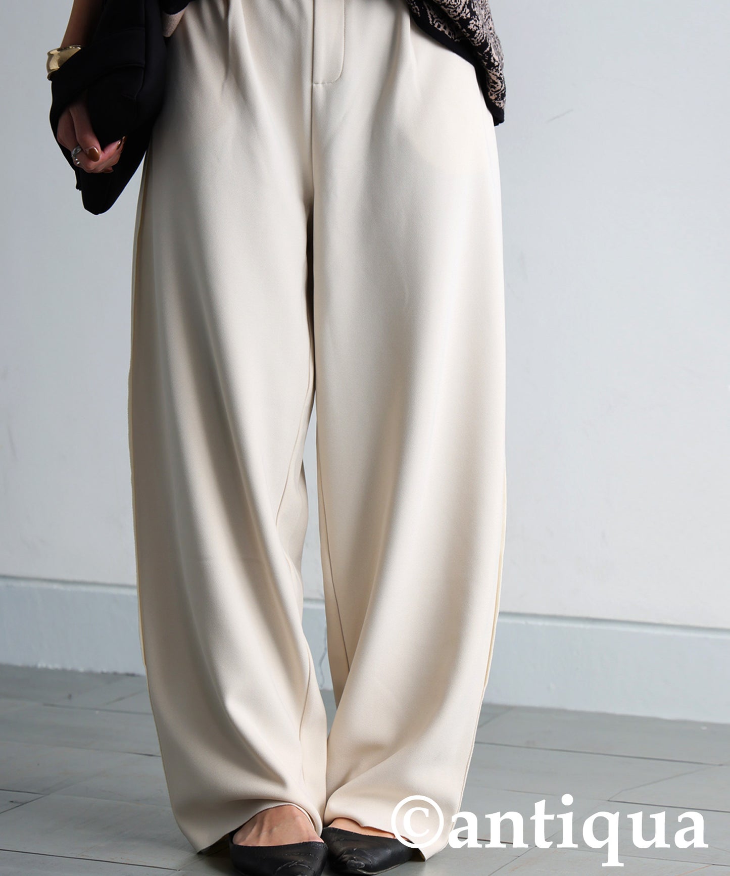 Fleece-Lined Georgette-Style Pants Ladies