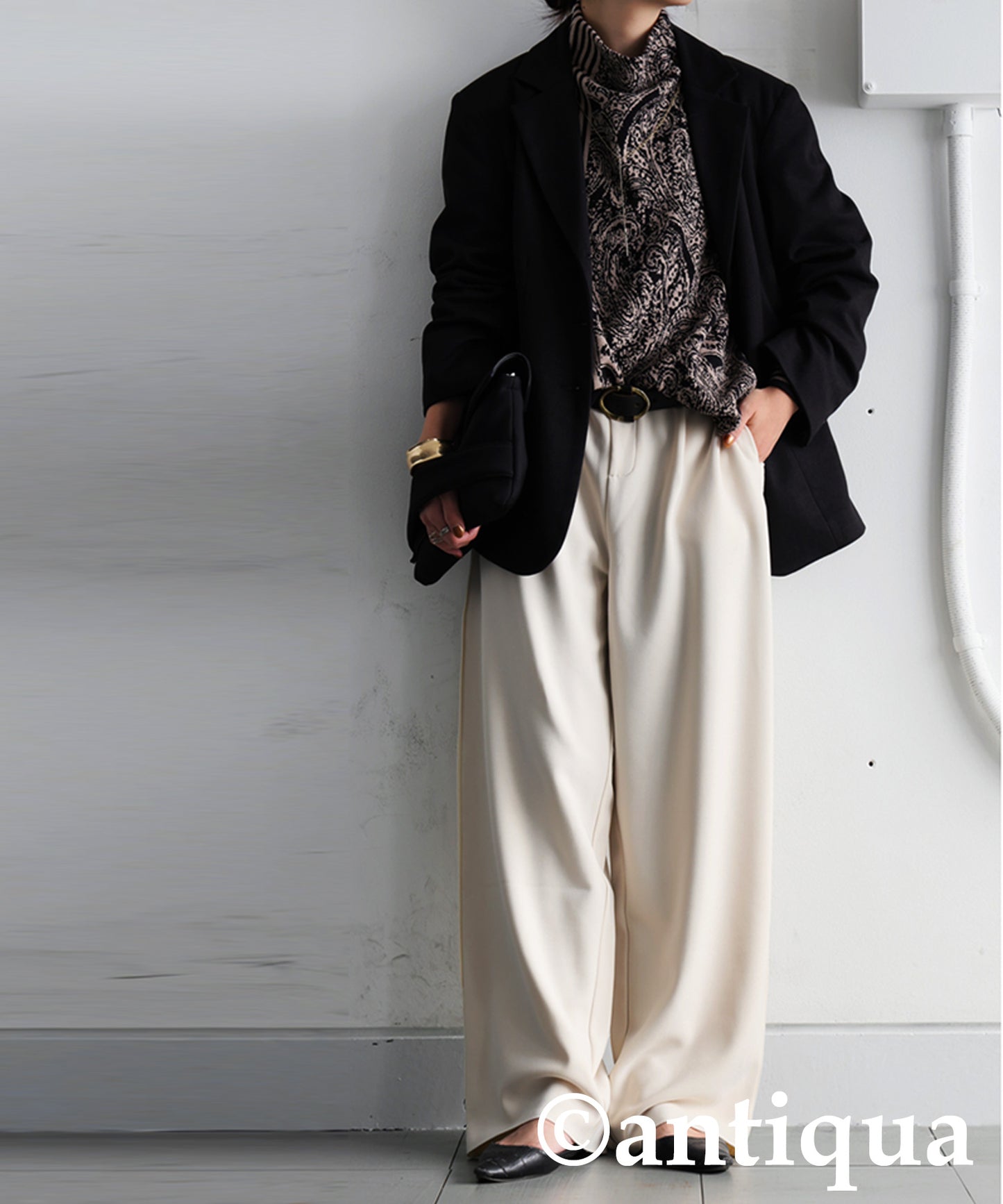 Fleece-Lined Georgette-Style Pants Ladies
