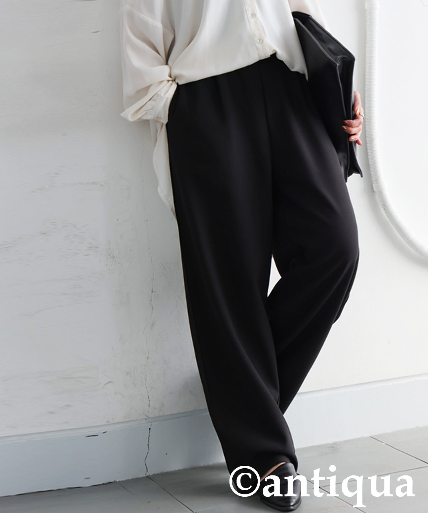 Fleece-Lined Georgette-Style Pants Ladies