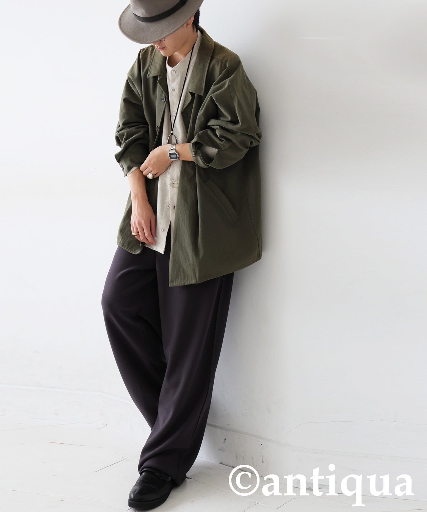 Fleece-Lined Georgette-Style Pants Men's