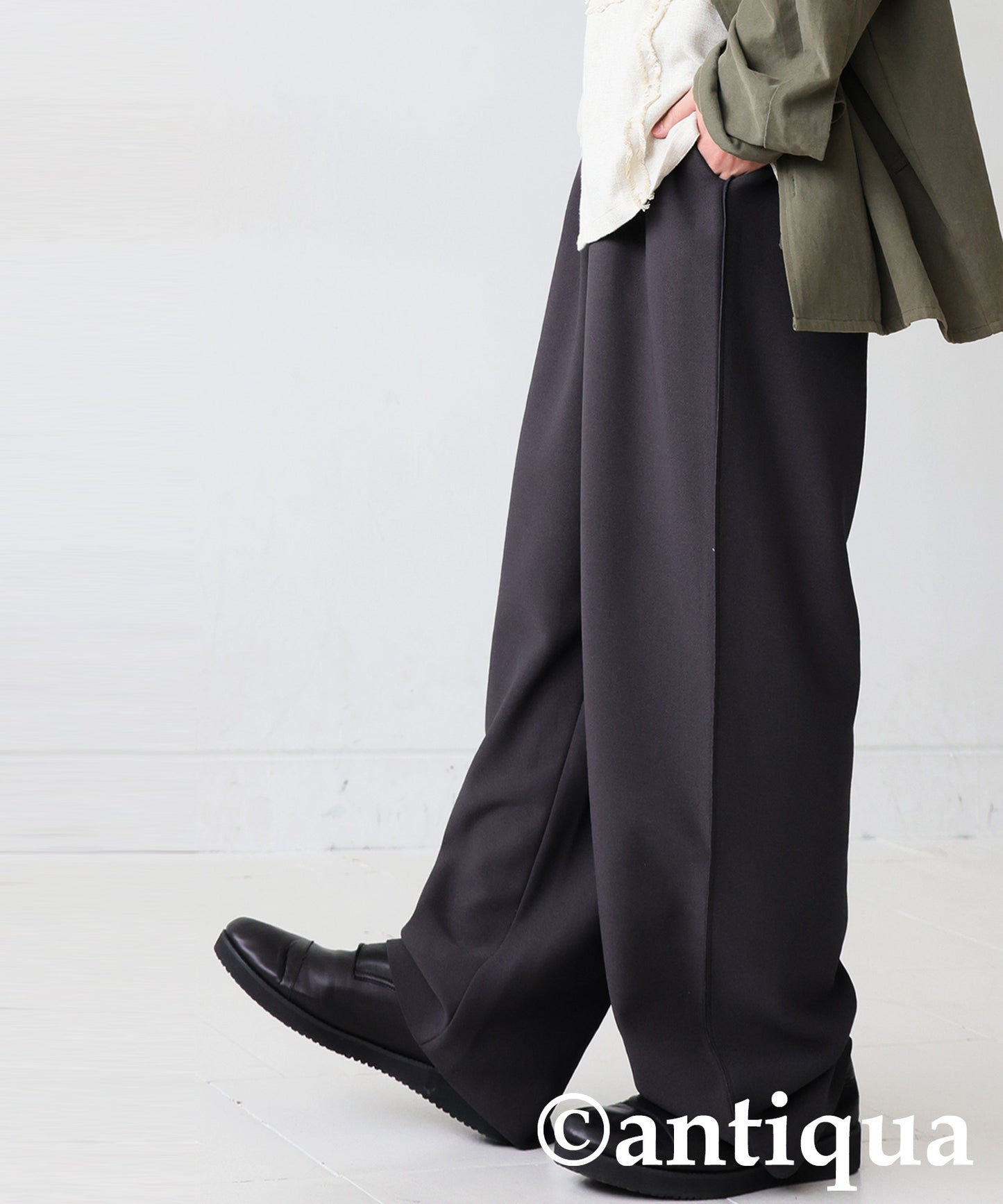Fleece-Lined Georgette-Style Pants Men's
