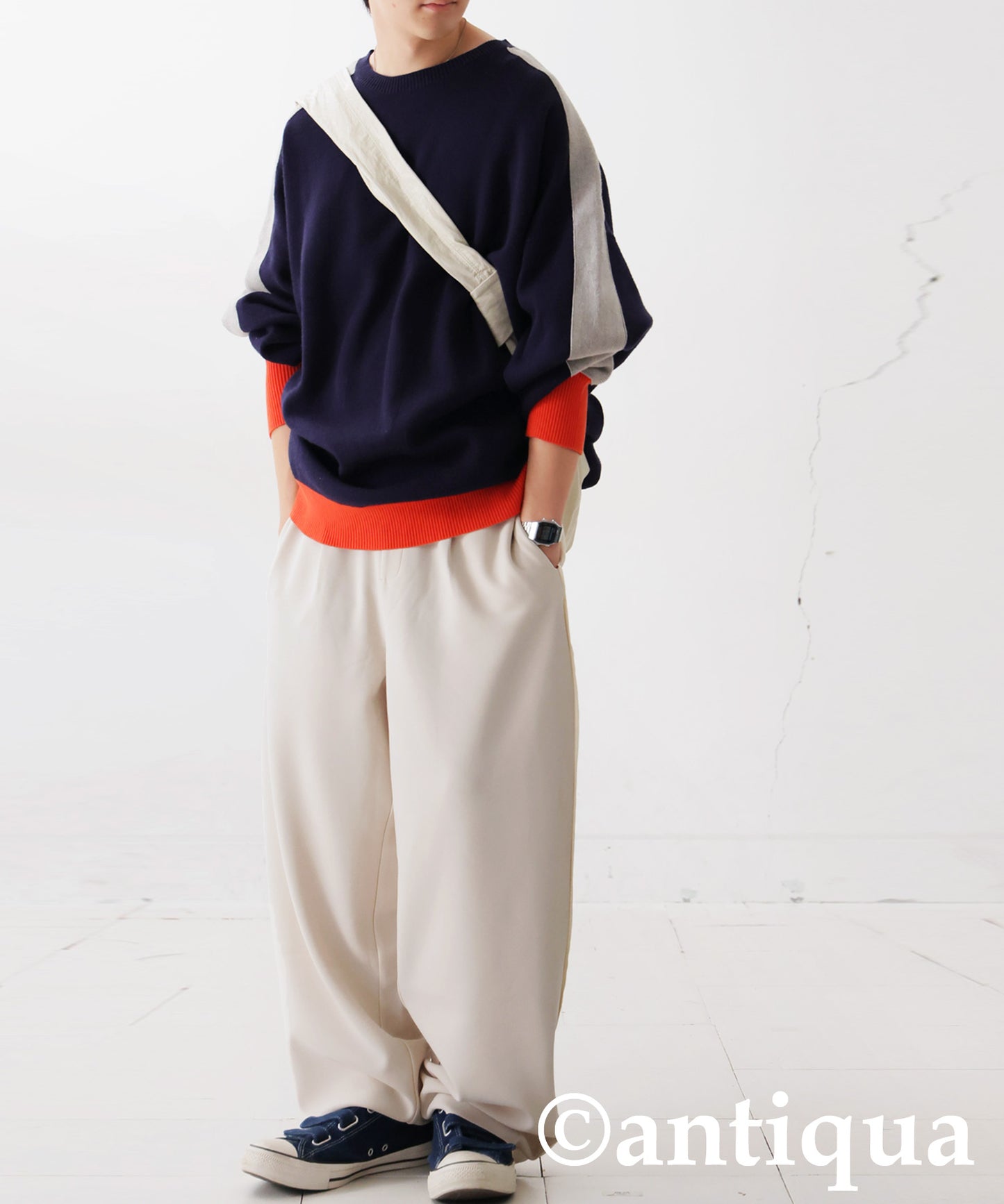 Fleece-Lined Georgette-Style Pants Men's