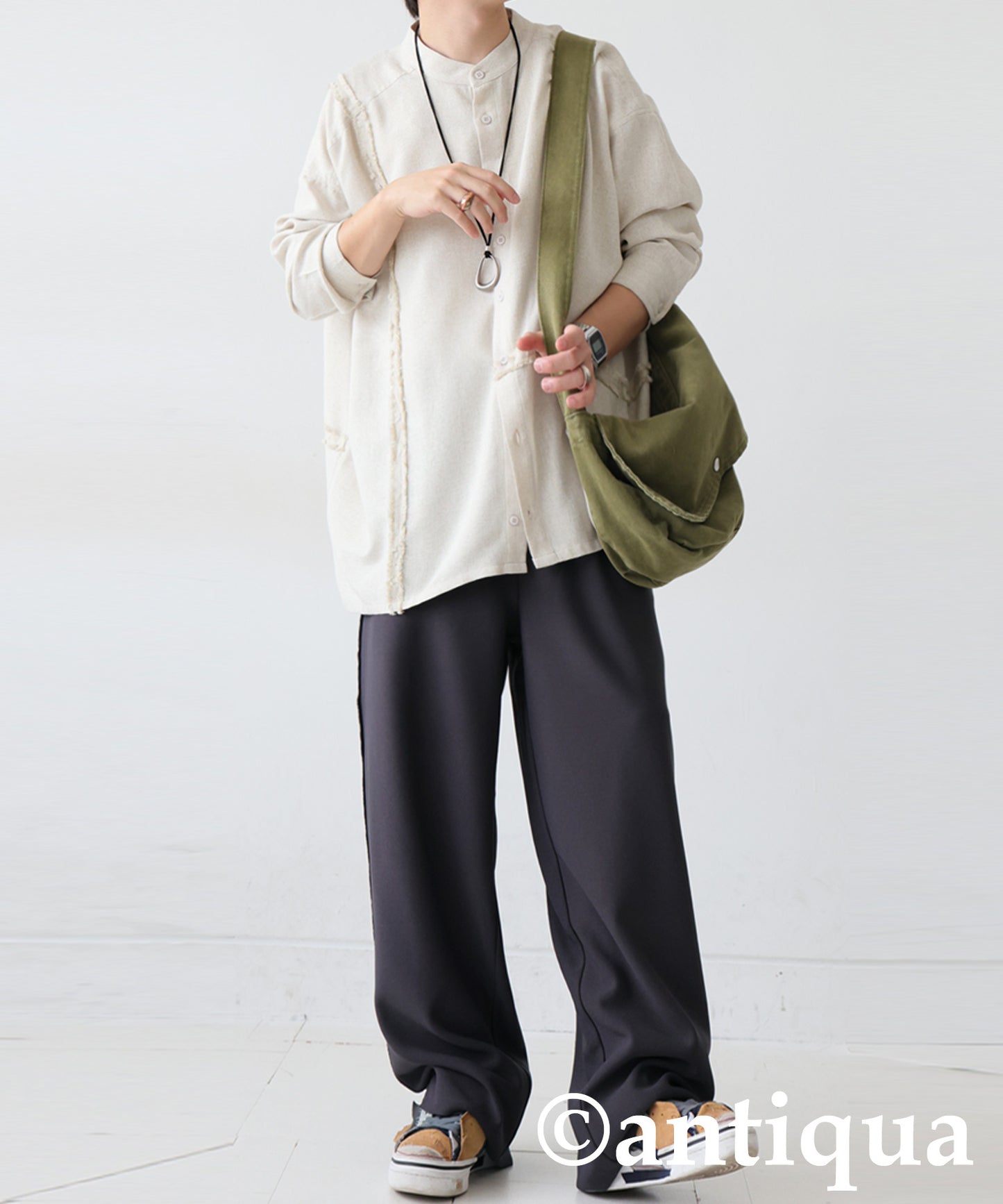 Fleece-Lined Georgette-Style Pants Men's