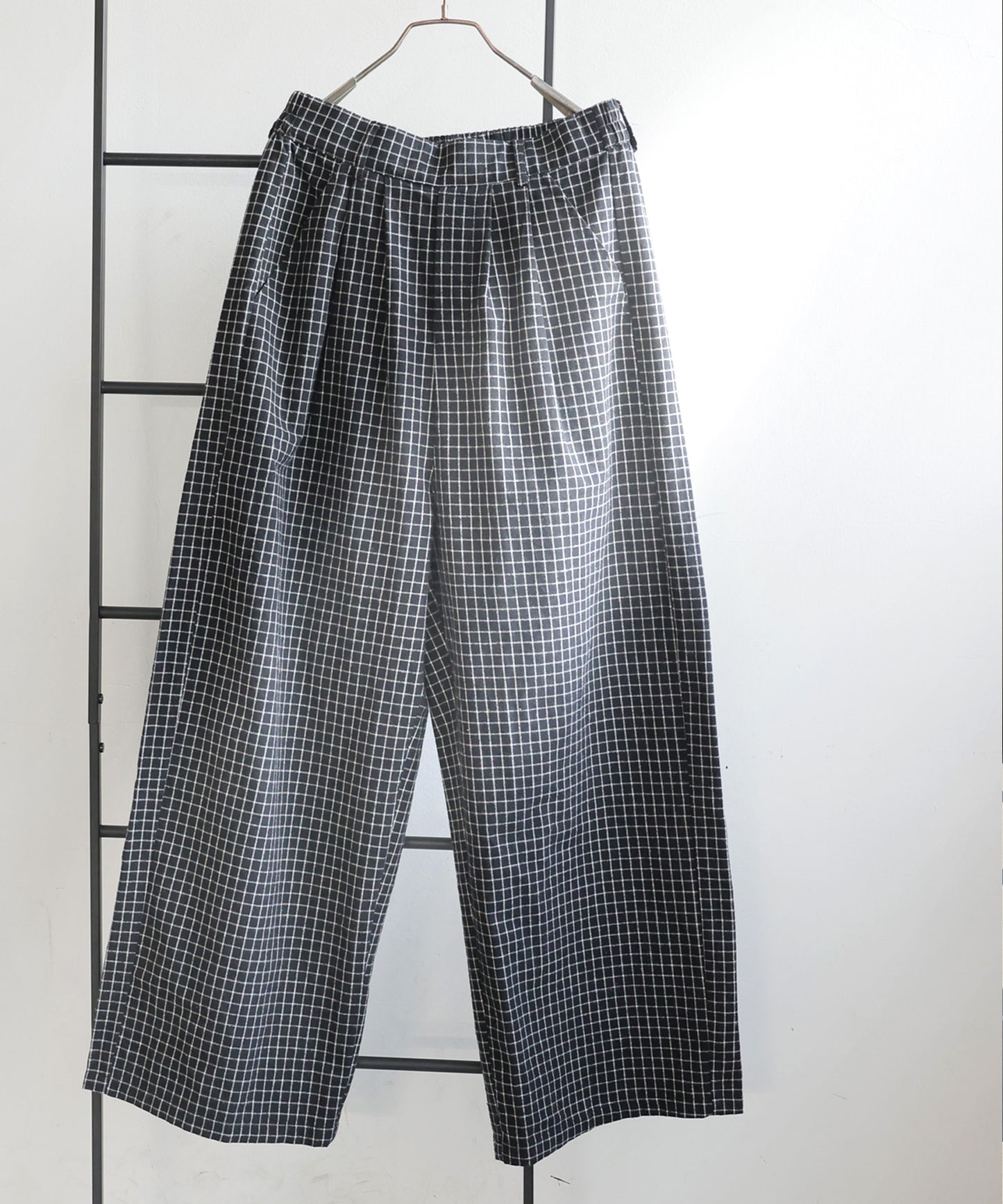 Checked Wide Pants Men's