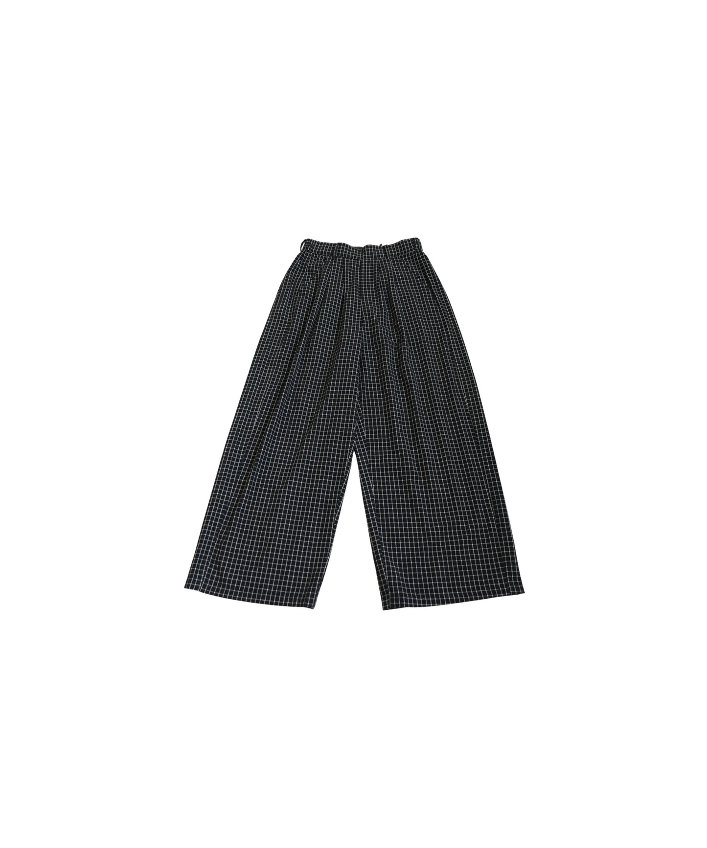 Checked Wide Pants Men's