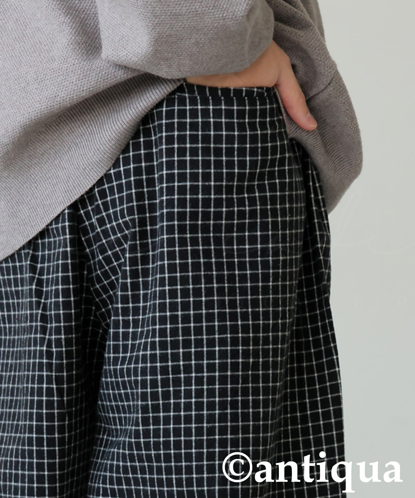 Checked Wide Pants Men's