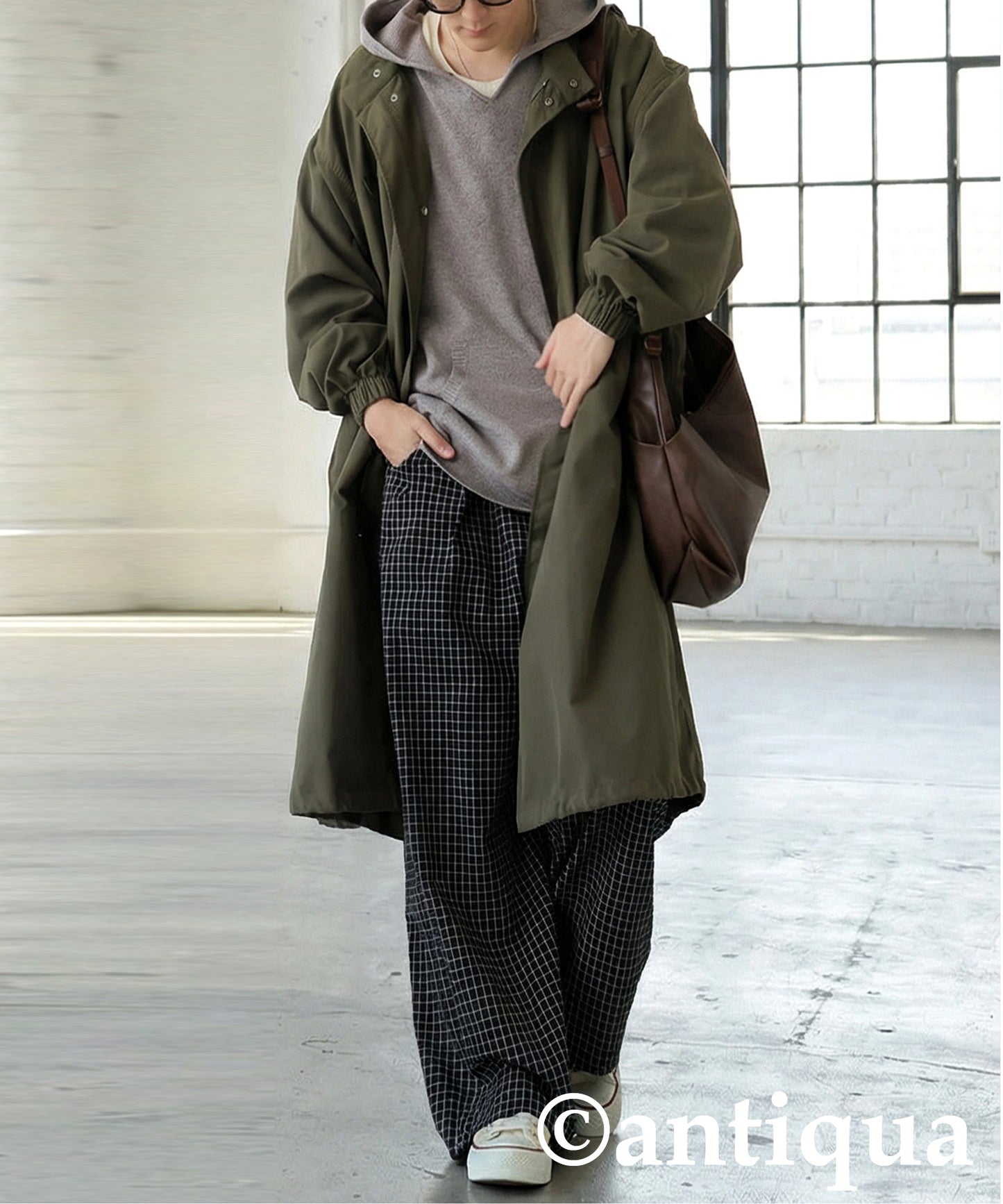 Checked Wide Pants Men's