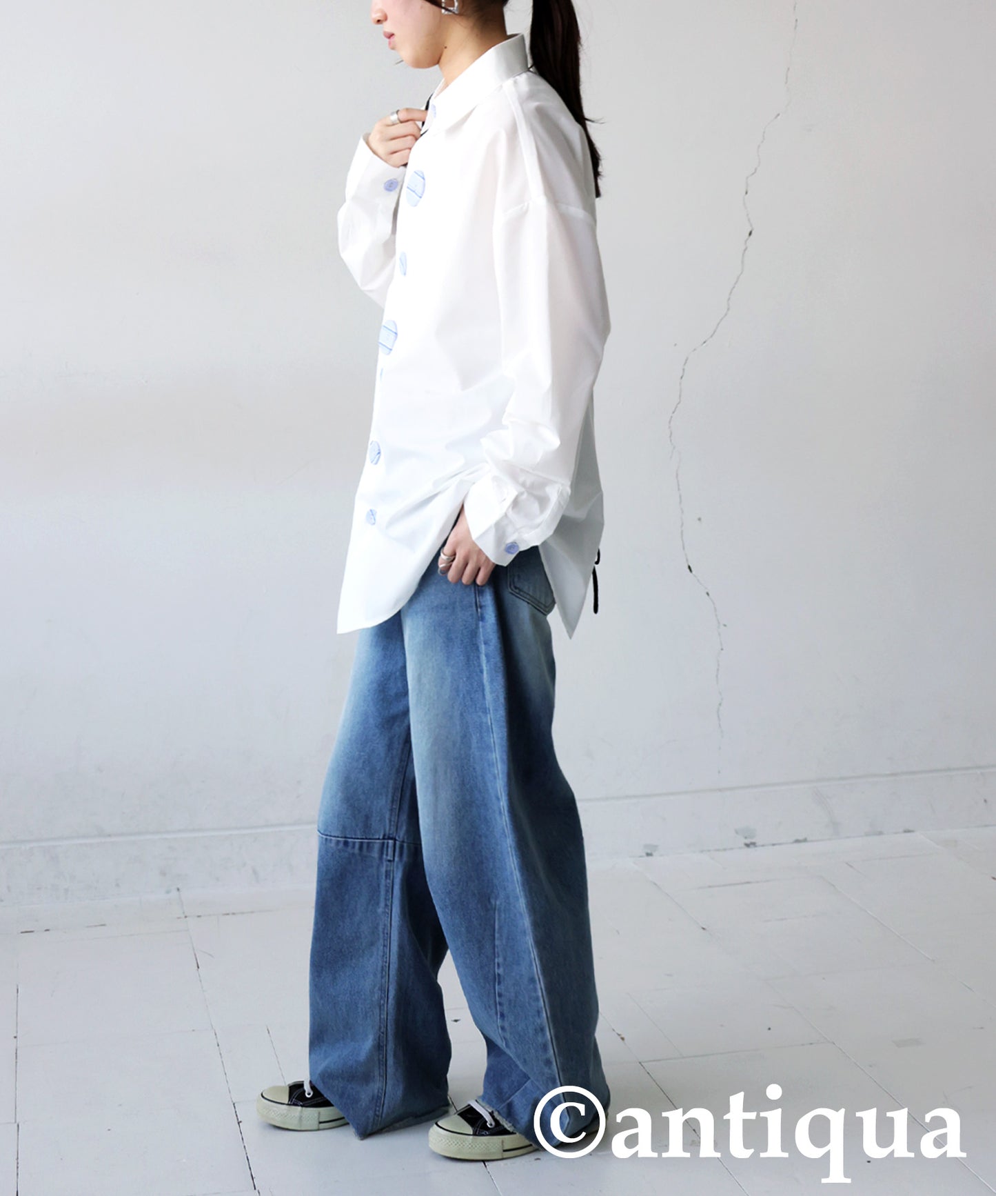 Button Design Shirt Ladies