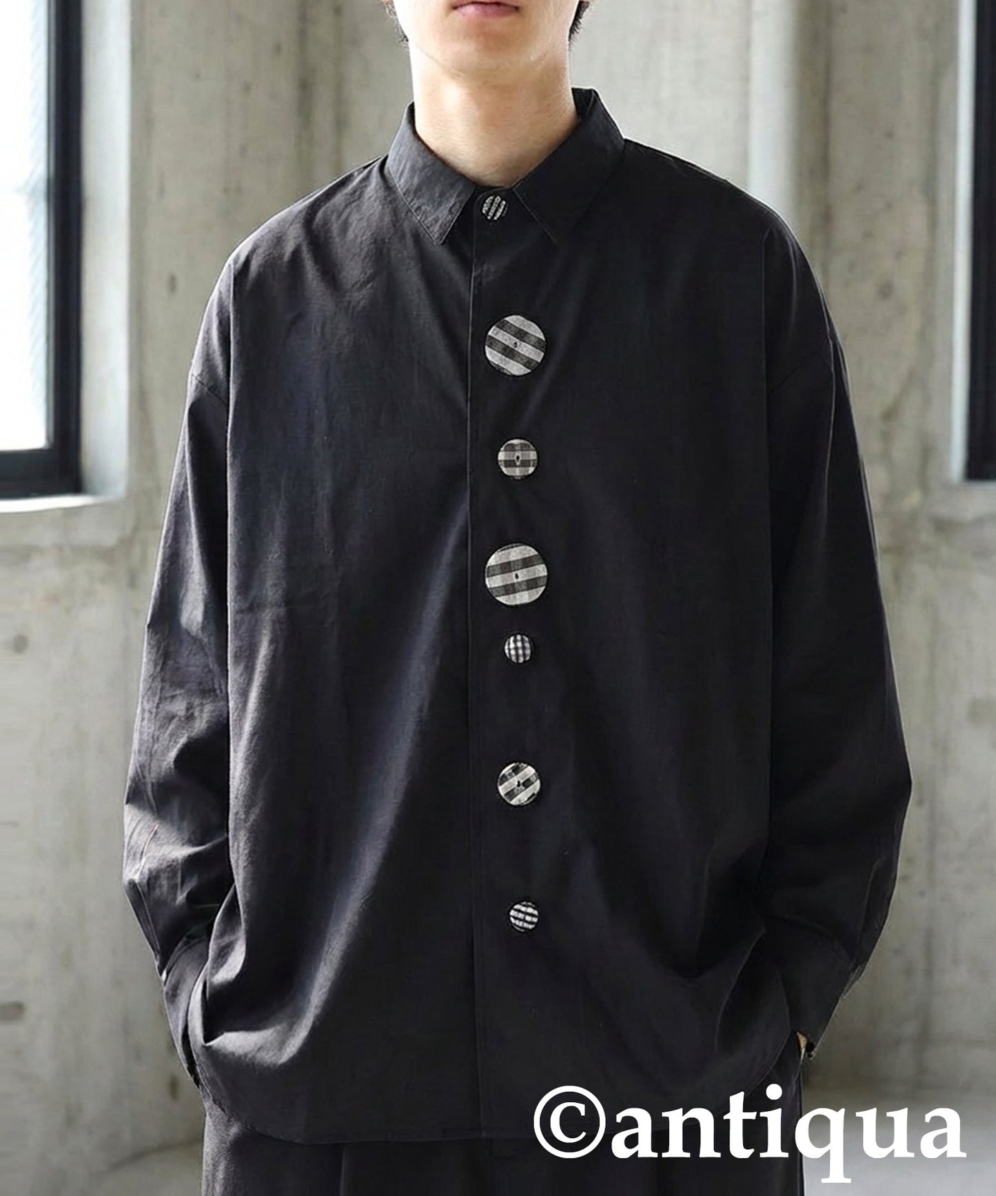 Button Design Shirt Men's