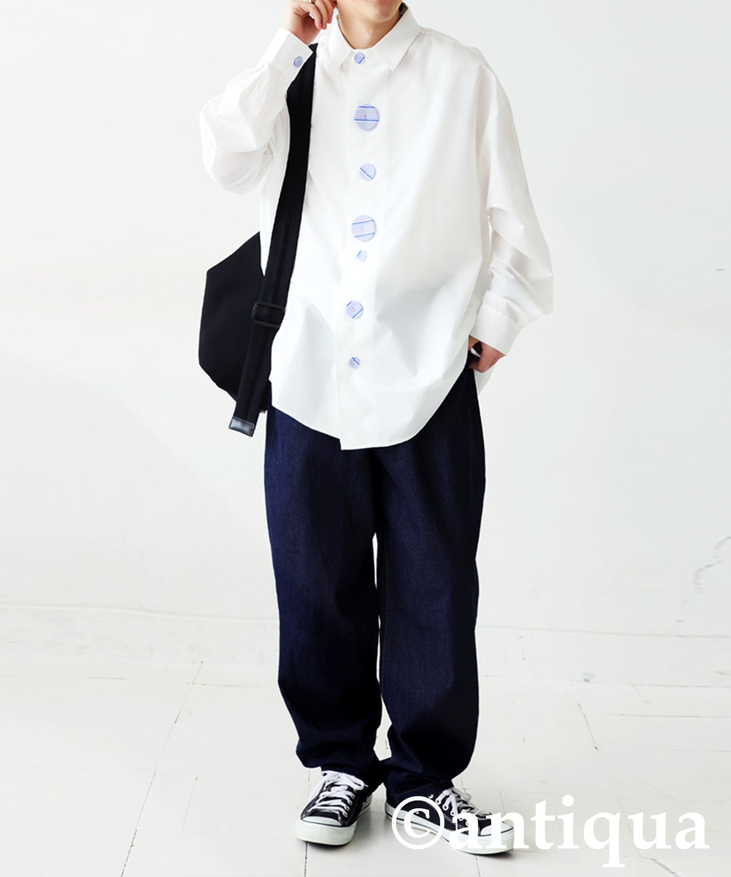 Button Design Shirt Men's