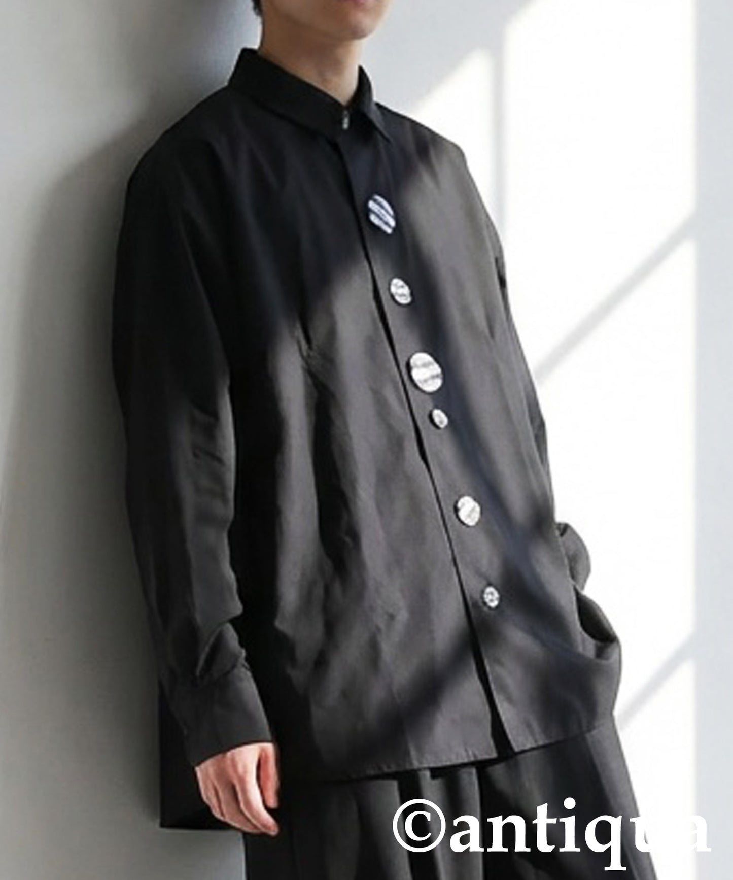 Button Design Shirt Men's