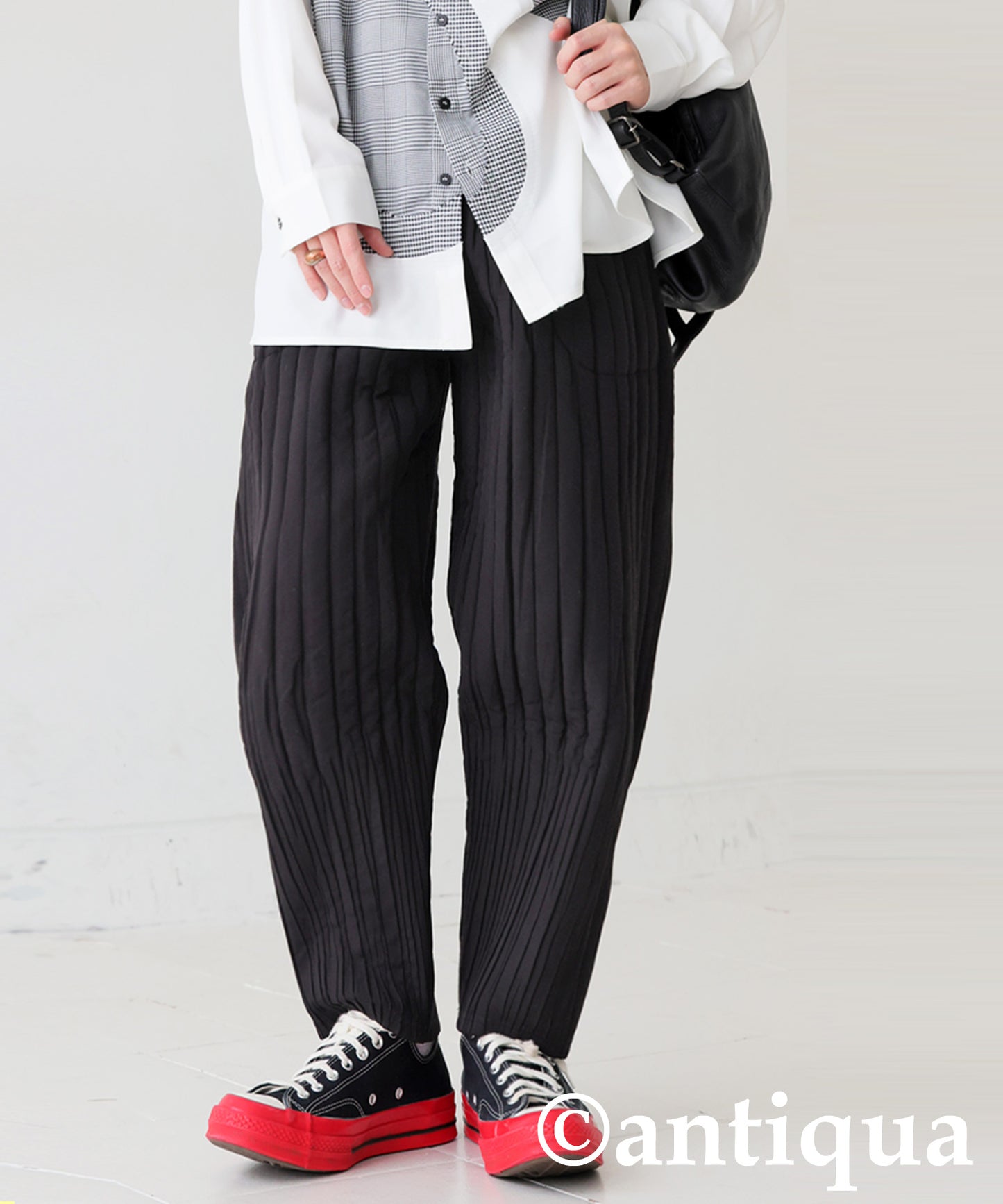 Pleated Tapered Pants Men's