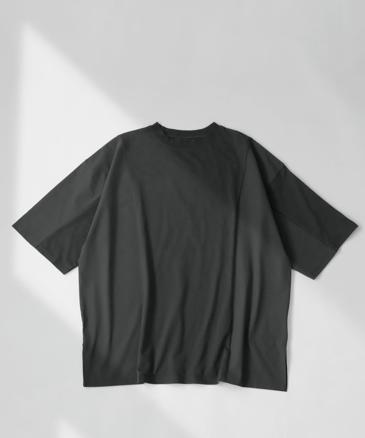 Different material switching T-shirt Men's