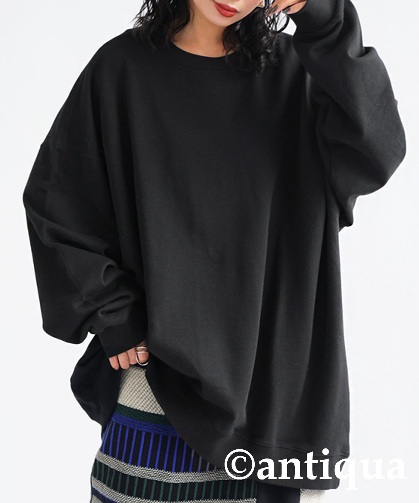 Pile fabric pullover Ladies