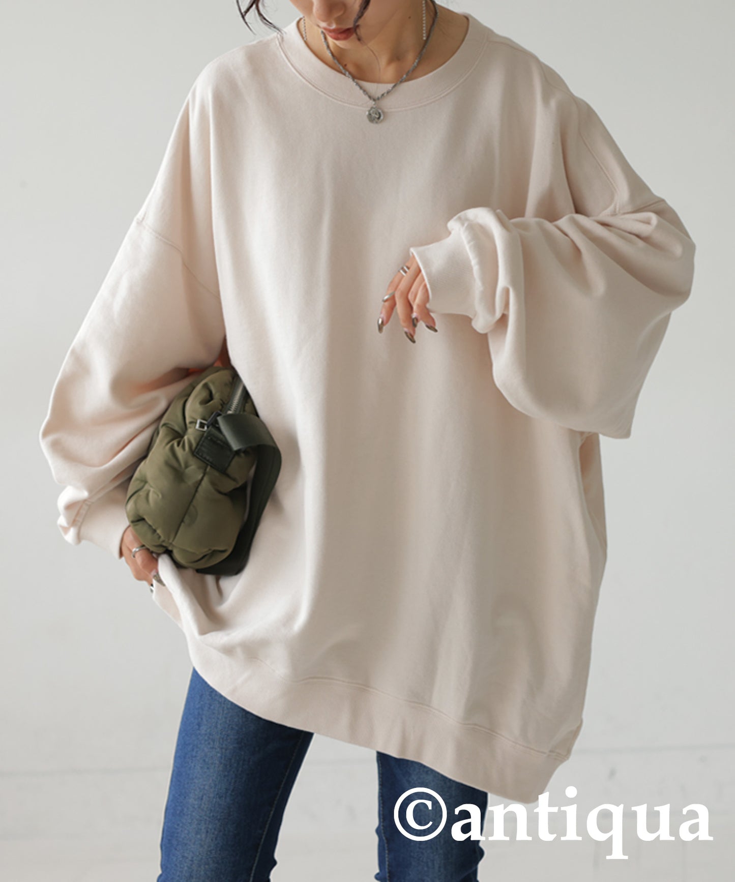 Pile fabric pullover Ladies