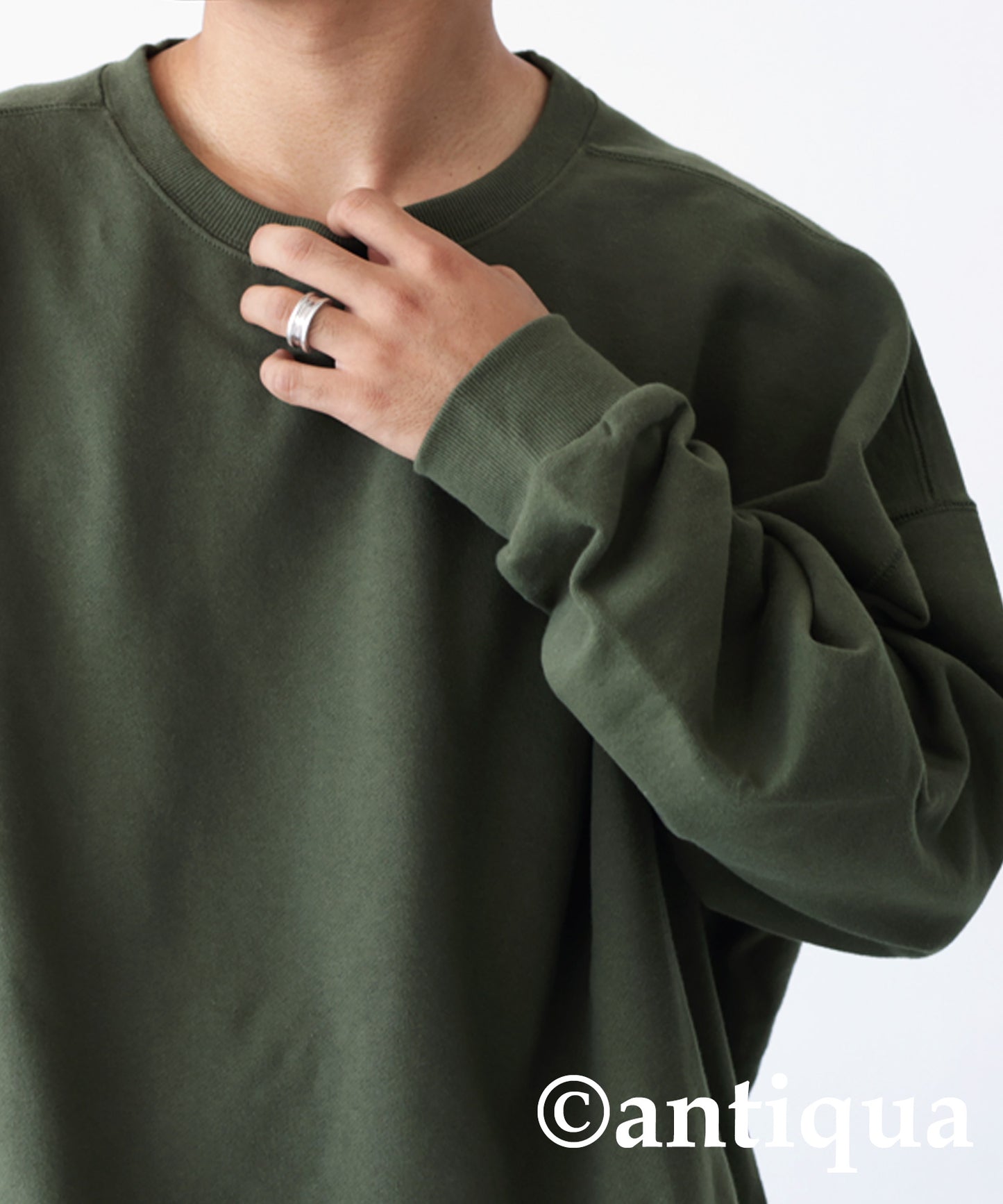 Pile fabric pullover Men's