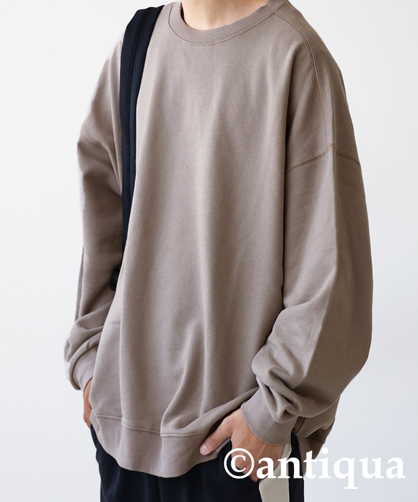 Pile fabric pullover Men's