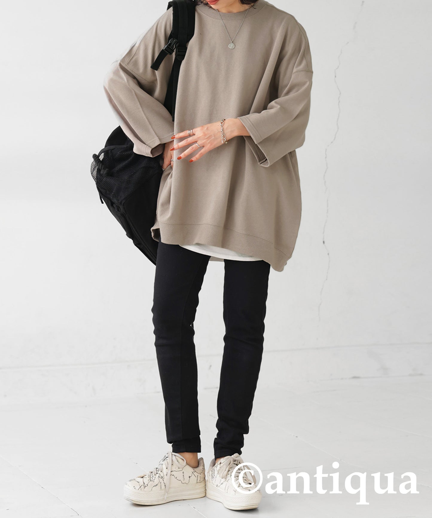 Short Length Pile Fabric Pullover Ladies