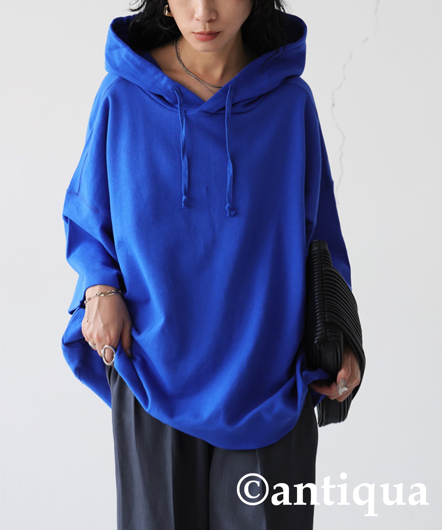 Pile Fabric Hoodie Pullover Ladies