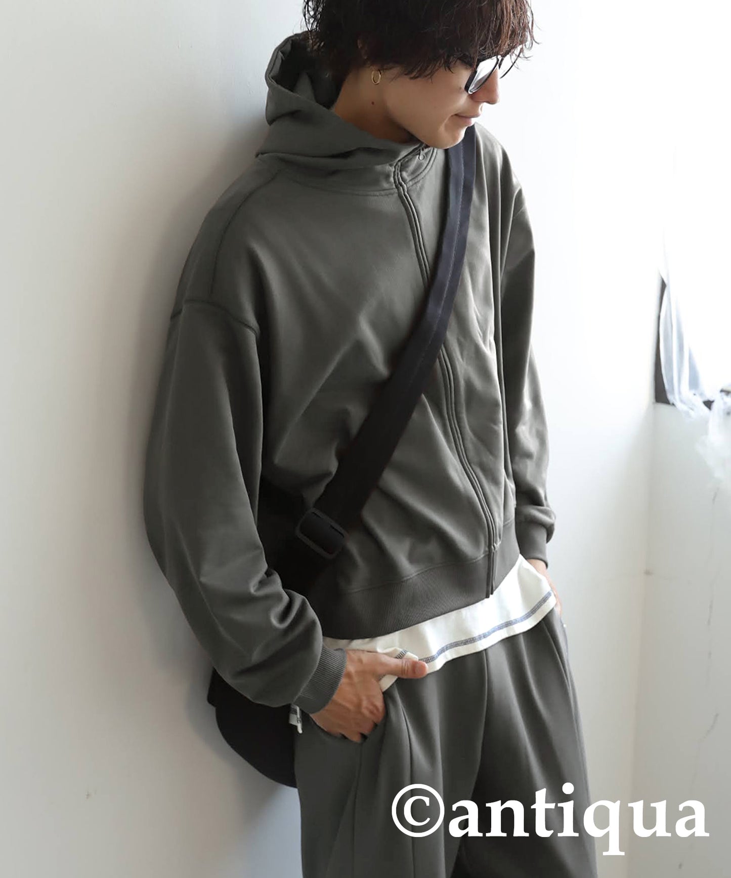 Short Zip Hoodie Men's